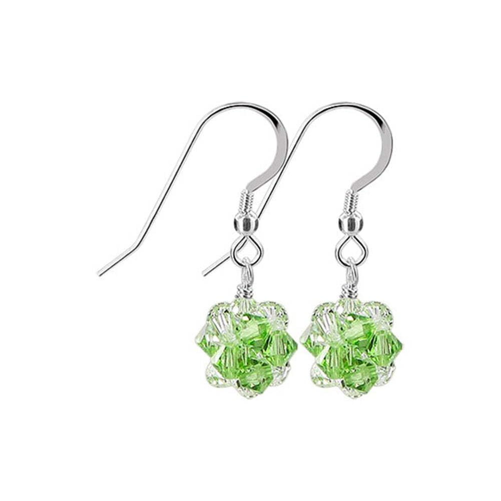925 Sterling Silver Drop Earrings with Austrian Crystals - Elegant for Parties & Weddings