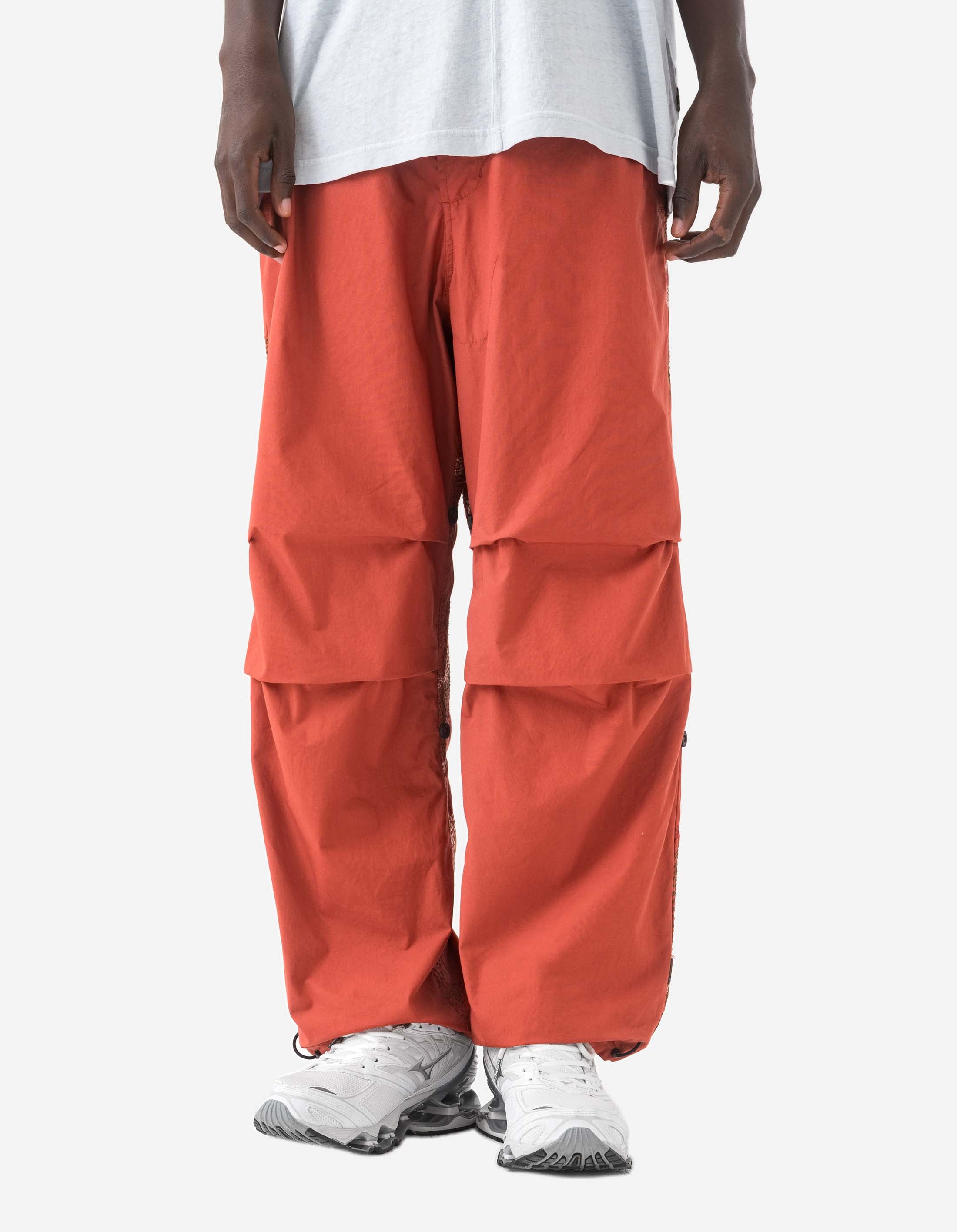 6206 Sashiko Bonsai Loose Snopants® Redwood - Japanese Style Casual Pants for Men & Women - Perfect for Yoga, Meditation and Relaxation at Home