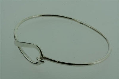 Loop Closer Bangle - Adjustable Silver Bangle Bracelet for Women | Perfect for Stacking, Layering & Everyday Wear