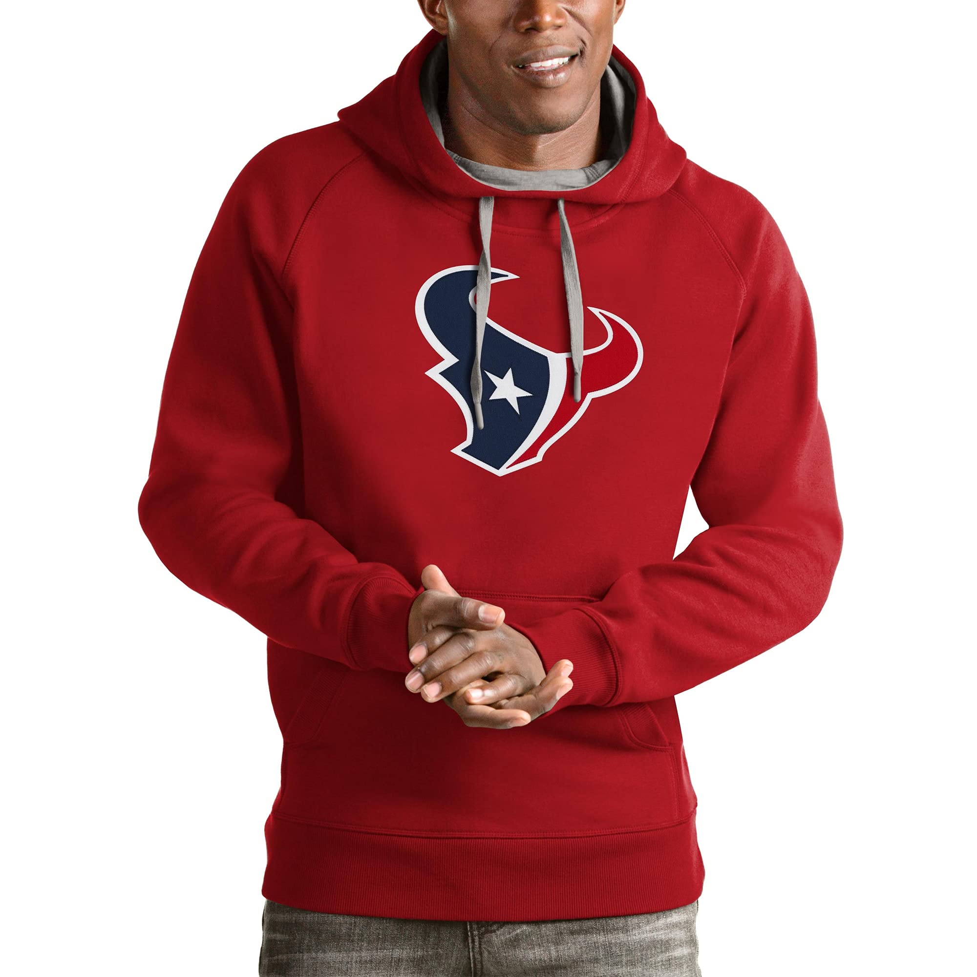 Antigua Men's Black Washington Football Team Victory Pullover Hoodie - Warm & Comfortable NFL Fan Apparel for Game Day, Tailgating & Casual Wear