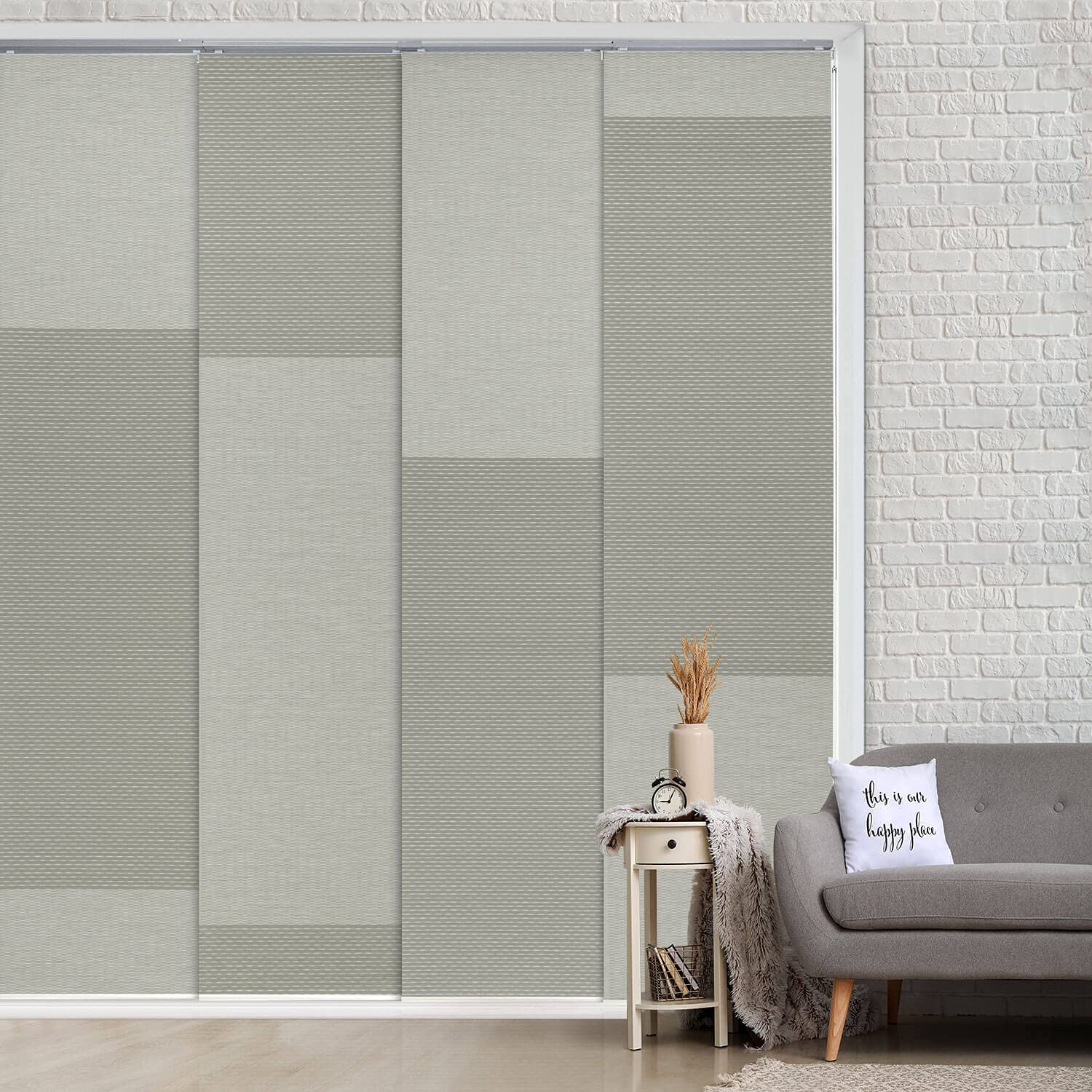 GoDear Design Deluxe Adjustable Sliding Panel Track Blind 45.8