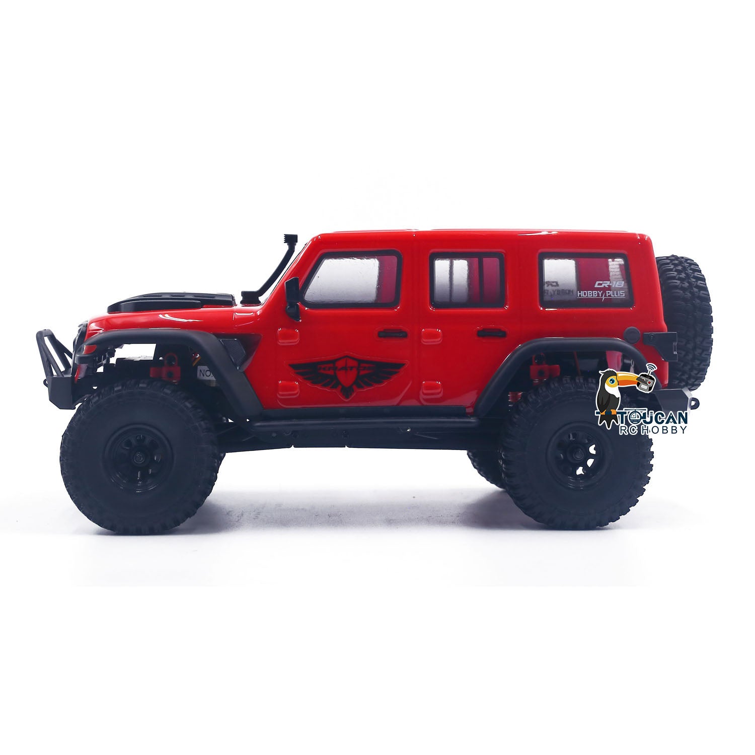 1:18 Hobby Plus CR18 RTR 4x4 RC Rock Crawler - Ready to Run Remote Control Off-Road Vehicle for Adults & Kids - Perfect for Trail Adventures, Backyard Crawling and RC Hobby Enthusiasts