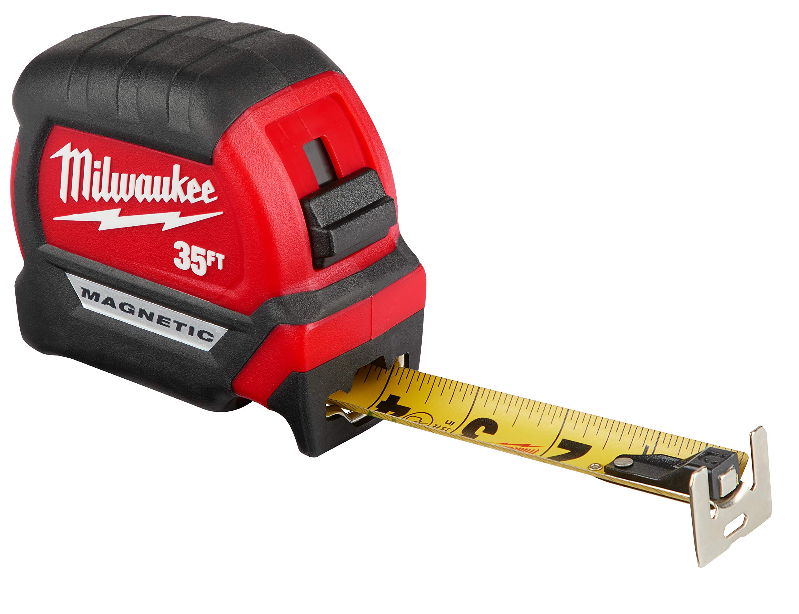 Milwaukee 48-22-0135 35Ft Magnetic Tape Measure - Heavy Duty Retractable Measuring Tool for Construction, Carpentry & DIY Projects | Perfect for Builders, Contractors & Home Improvement