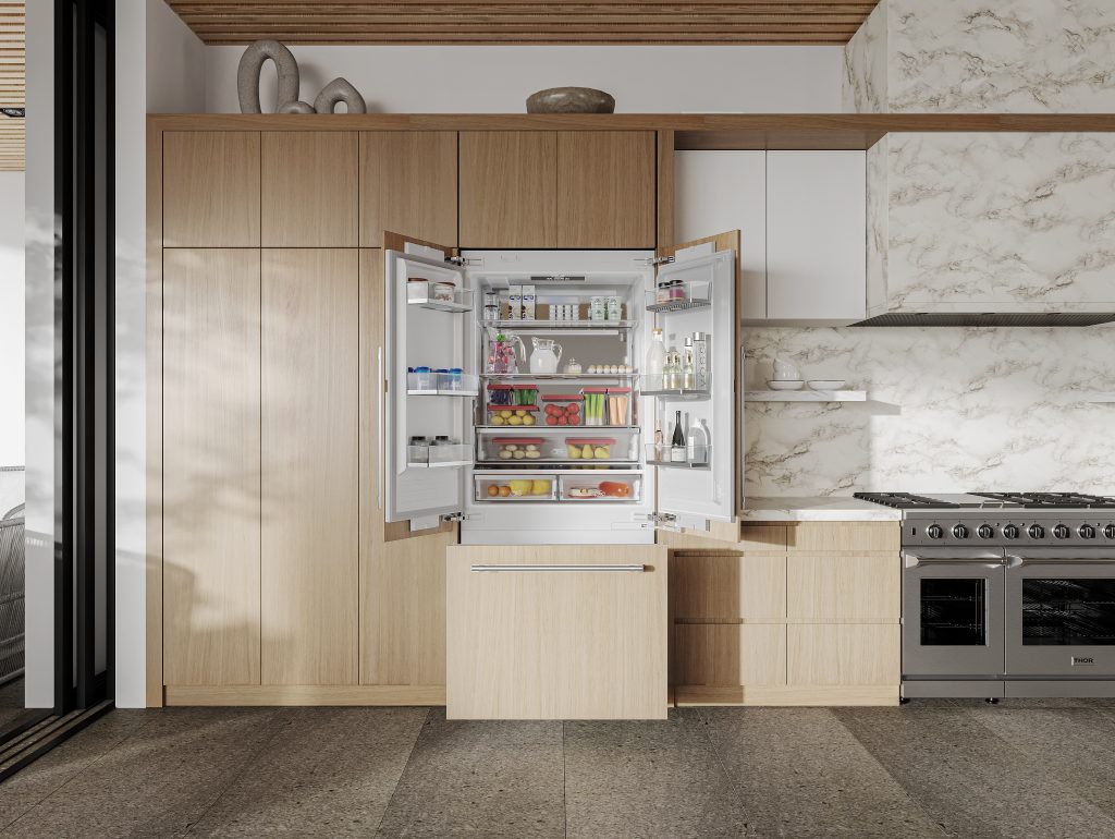 THOR Kitchen 36 Inch French Door Built-In Refrigerator - Panel Ready Stainless Steel (XRF3619BFP) - Perfect for Modern Kitchens & Open Concept Homes