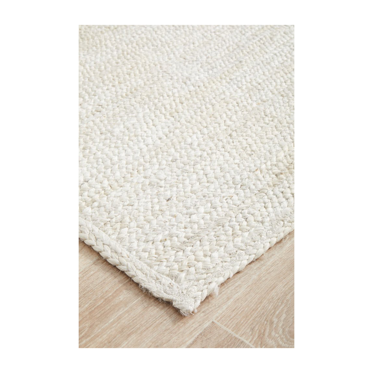 Bondi Rectangle Runner Rug - Soft & Durable Non-Slip Hallway Carpet (White) - Perfect for Entryway, Bedroom, or Kitchen Floor Decor
