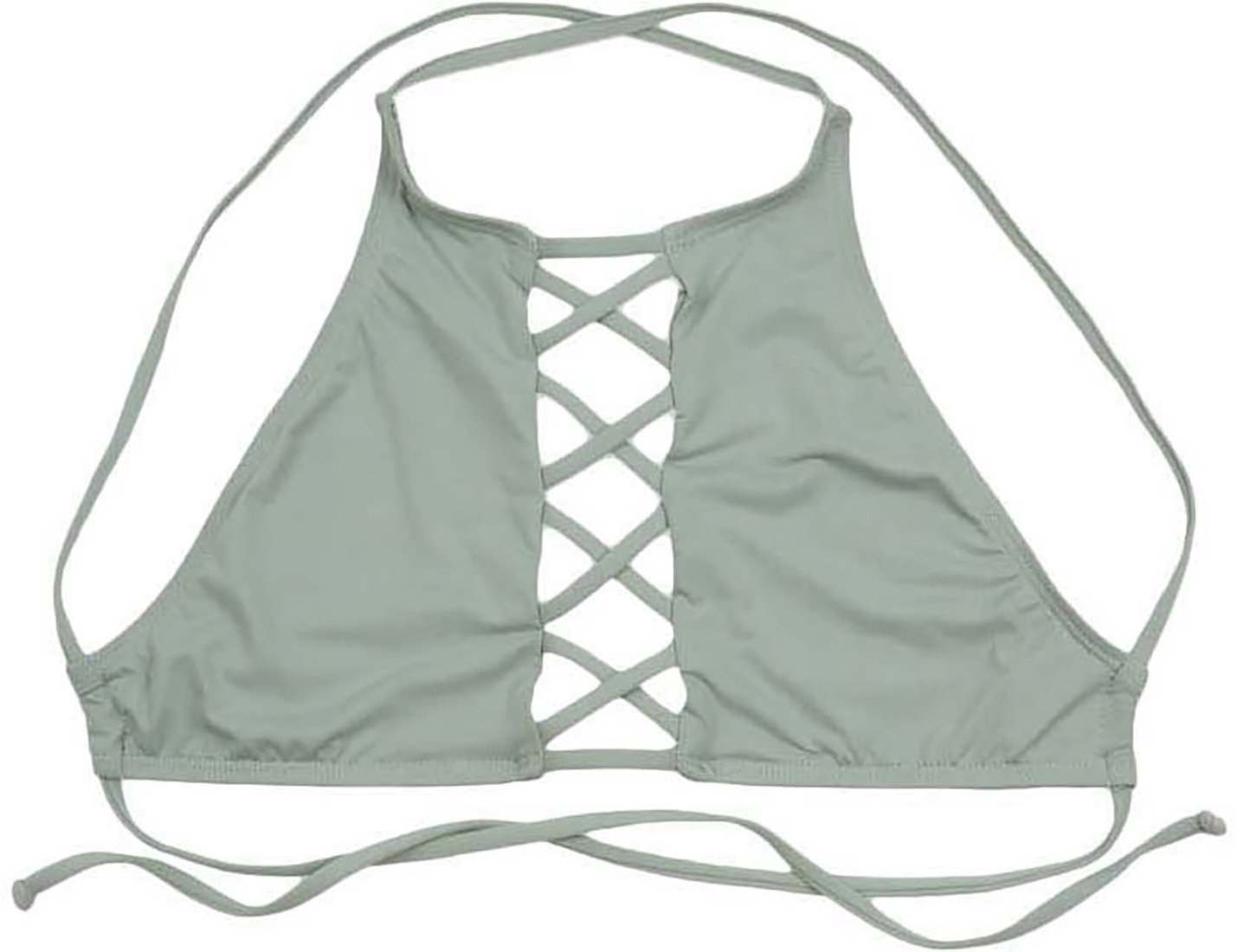 Stylish Women's Halter Hi-Neck Criss-Cross Bikini Tank Top - Sexy Summer Swimwear for Beach, Pool & Vacation