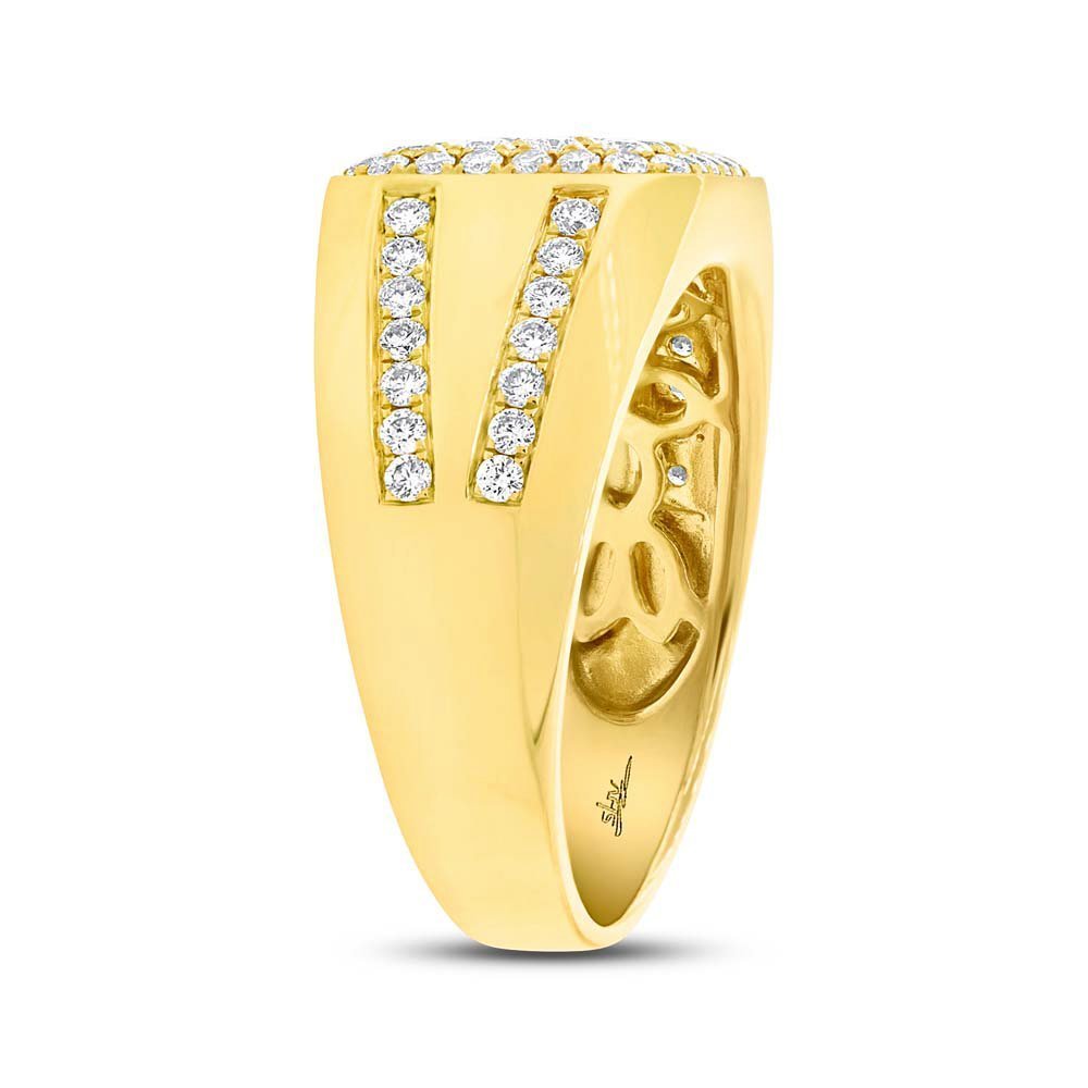 14KT Gold 1.15 CTW Diamond Men's Fashion Ring - Perfect for Weddings, Anniversaries & Special Occasions