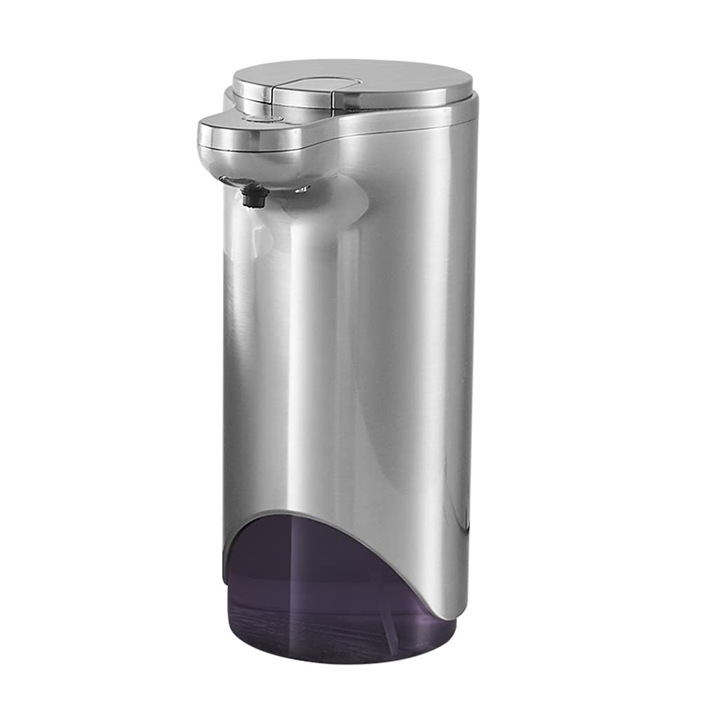 Automatic Foam Soap Dispenser with Smart Sensor - Touchless Hand Sanitizer & Soap Dispenser for Home, Kitchen, Bathroom (Silver, 12.5x18.3cm) - Ideal for Families with Kids & Hygienic Mobile Phone Cleaning