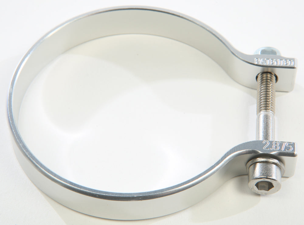 2.875 Inch Silver Strap Clamp - Heavy Duty Metal Hose Clamp for Automotive, Plumbing & Industrial Applications