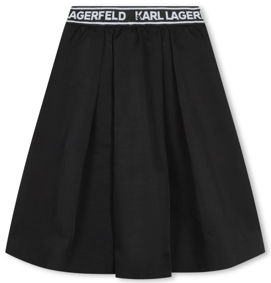 KARL LAGERFELD Women's Mid-Length Skirt with Pockets - Size 8-16A | Stylish Casual & Office Wear for Everyday Fashion