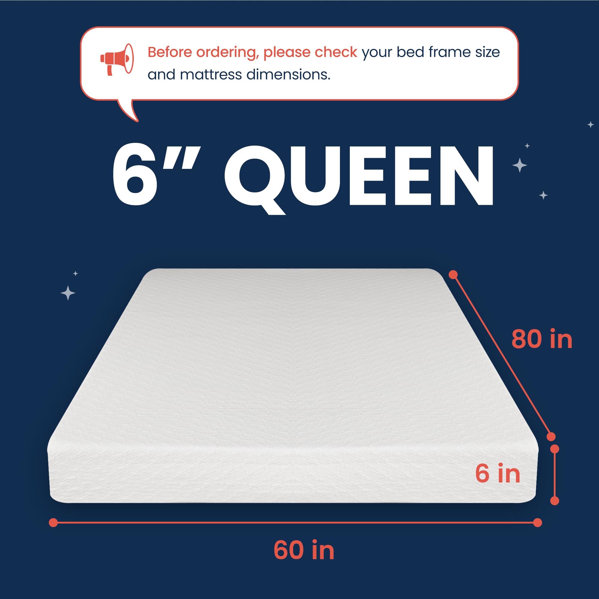 6 Inch Queen Cooling Green Tea Memory Foam Mattress - Medium Firm, CertiPUR-US Certified, Pressure Relief, Fiberglass Free - Mattress-in-a-Box for Ultimate Comfort - Perfect for Hot Sleepers & Back Pain Relief (Queen Size, 6 Inch)