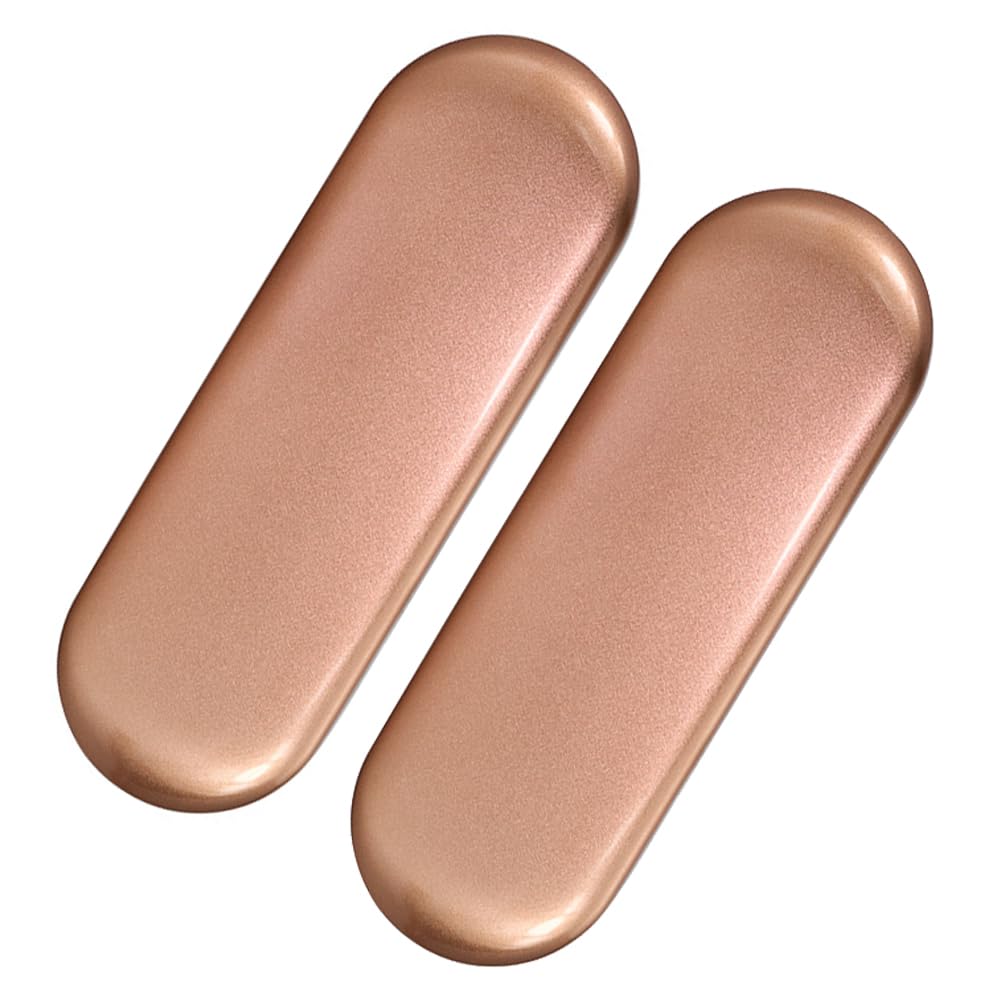 2-Piece Rose Gold Metal Eyelash Tweezer Storage Case Box - Lash Tweezer Organizer for Professional Makeup Artists & Beauty Salon Use - Perfect for Travel, Home, and Salon Organization