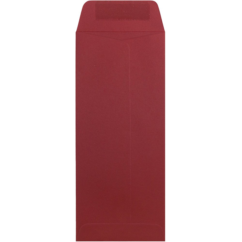 JAM PAPER #10 Business Envelopes - 4 1/8 x 9 1/2 Inches - Premium Quality Dark Red Envelopes - Bulk Pack of 1000/Carton - Perfect for Mailing, Office Use & Business Correspondence