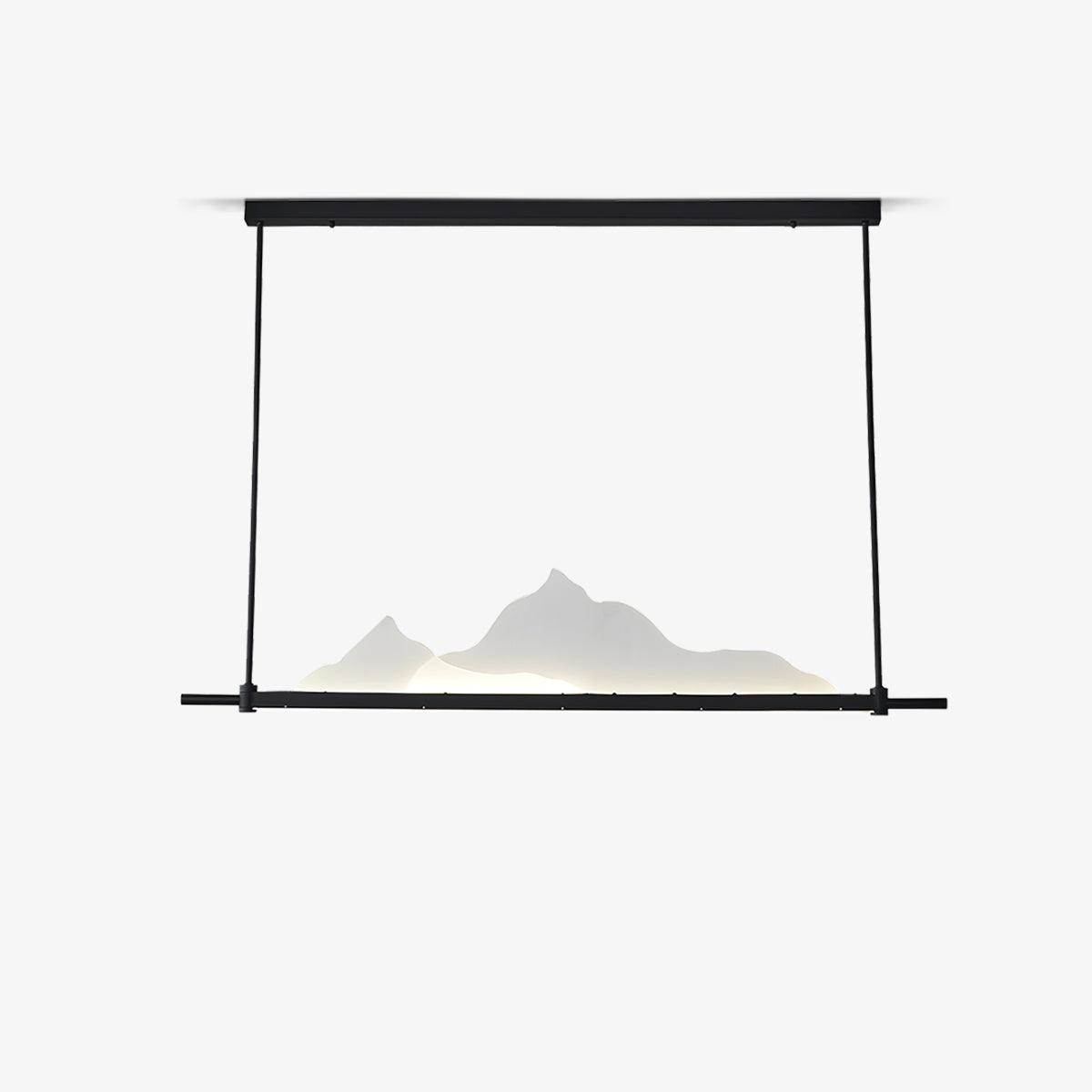 Leah Mountains Pendant Light - Modern Farmhouse Ceiling Fixture for Kitchen Island, Dining Room & Bedroom Decor