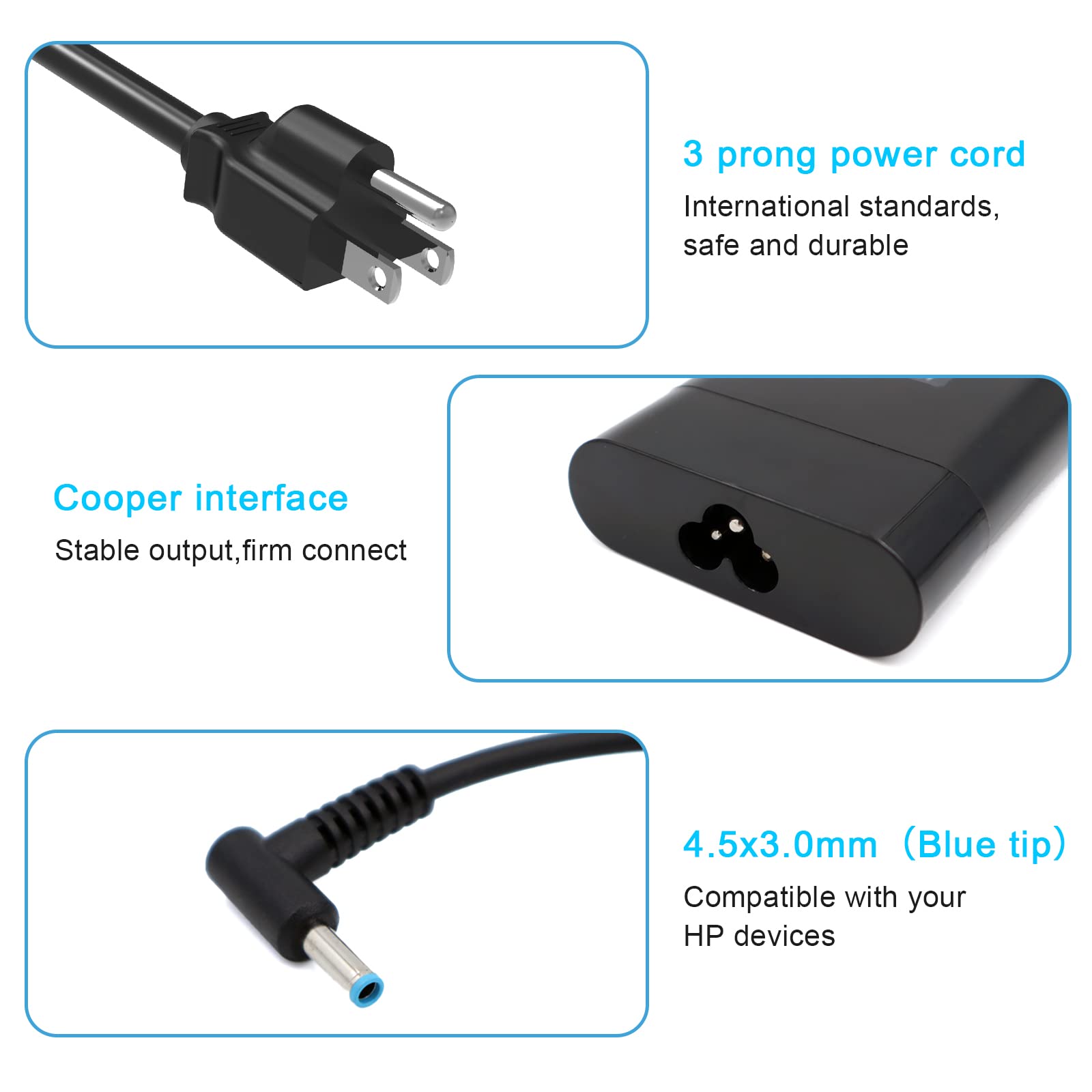 HotTopStar 200W AC Adapter 19.5V 10.3A TPN-DA10 Replacement Laptop Charger for HP Omen Pavilion Gaming 15 16 17, ZBook Fury G3-G9, Victus 15 16 - Perfect for Gaming, Work & Travel