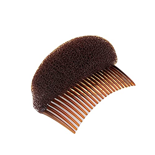 YOZUMD Hair Booster - Easy Volume Maker & Hair Styler for Bouffant, Beehive & Bumpits | Bump Foam on Comb for Instant Lift (Brown) | Perfect for Weddings, Parties & Vintage Hairstyles