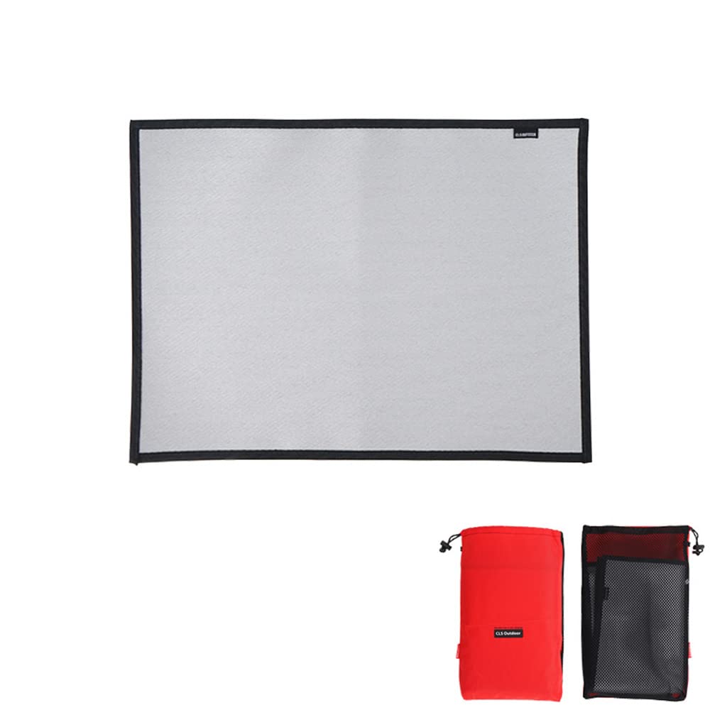 VENS LUEE Fireproof Blanket - Heat Resistant Camping Mat for Outdoor BBQ, Picnic & Emergency Use - Flame Retardant Fiberglass Insulation Cloth for Grilling, Fireplace & Kitchen Safety