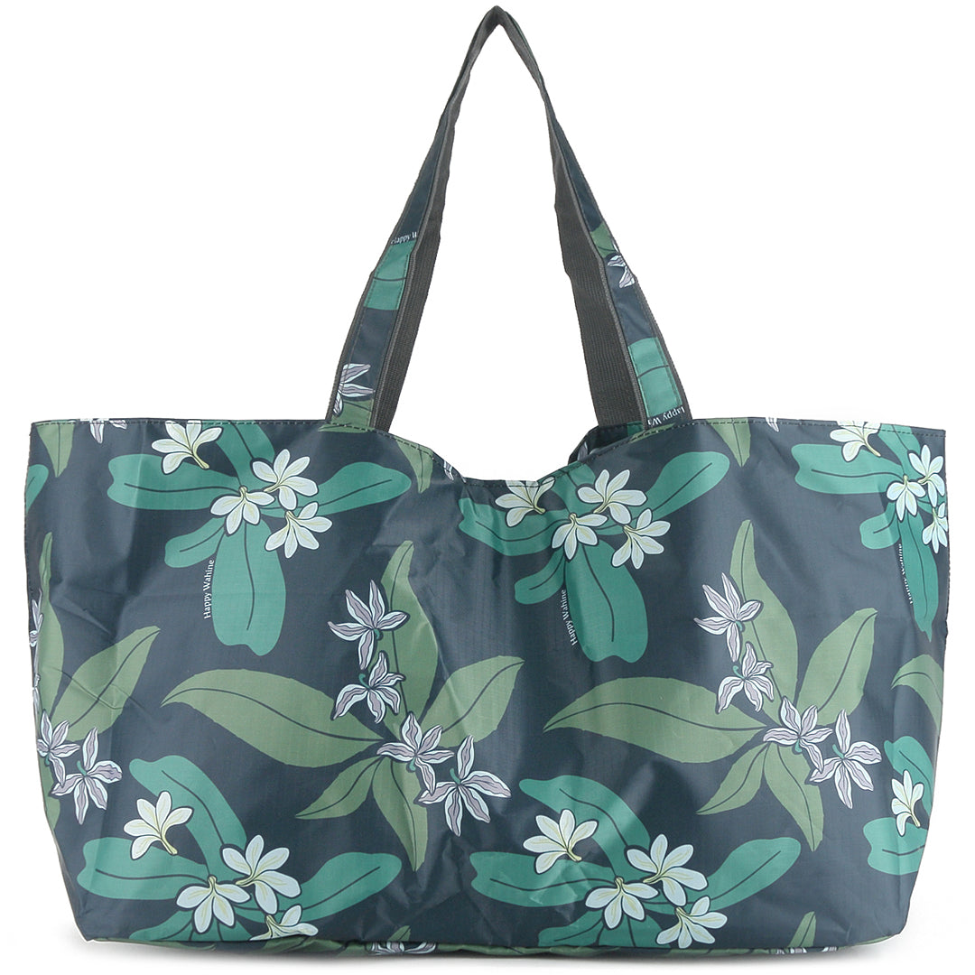 Stylish Naupaka Grey Carry All Tote Bag - Durable & Spacious Women's Handbag for Work, Travel & Shopping