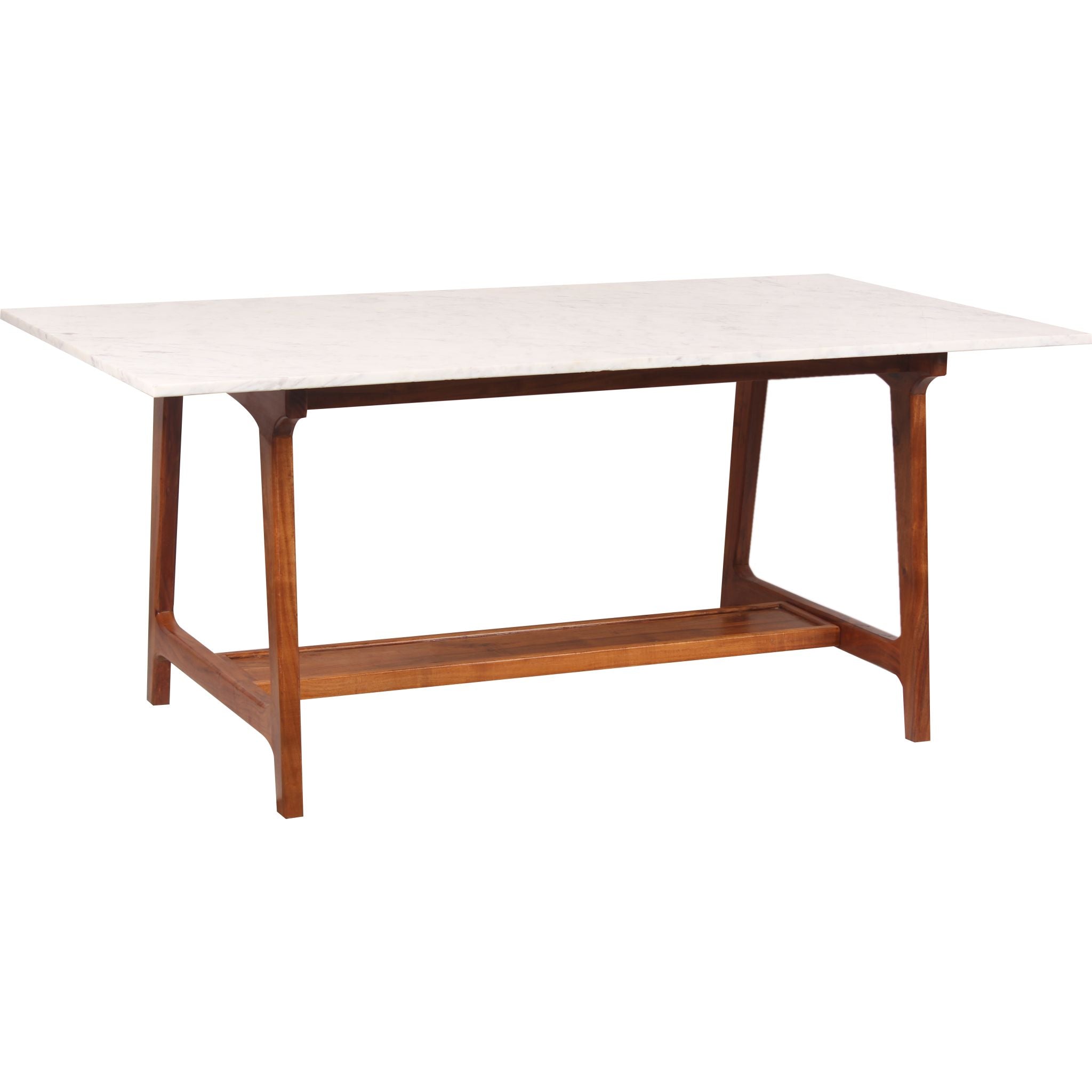 Modern White Aspen Dining Table - Solid Wood Kitchen Table for 6 - Farmhouse & Contemporary Dining Room Furniture - Perfect for Family Gatherings & Dinner Parties