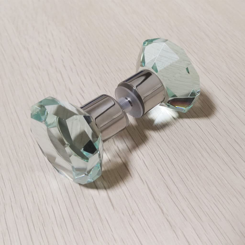 Glass Knob Handle - Crystal Cabinet Knob Handle for Doors & Furniture - Elegant Pull Handle for Kitchen Cabinets, Wardrobes & Drawers - Durable & Stylish Home Decor Upgrade
