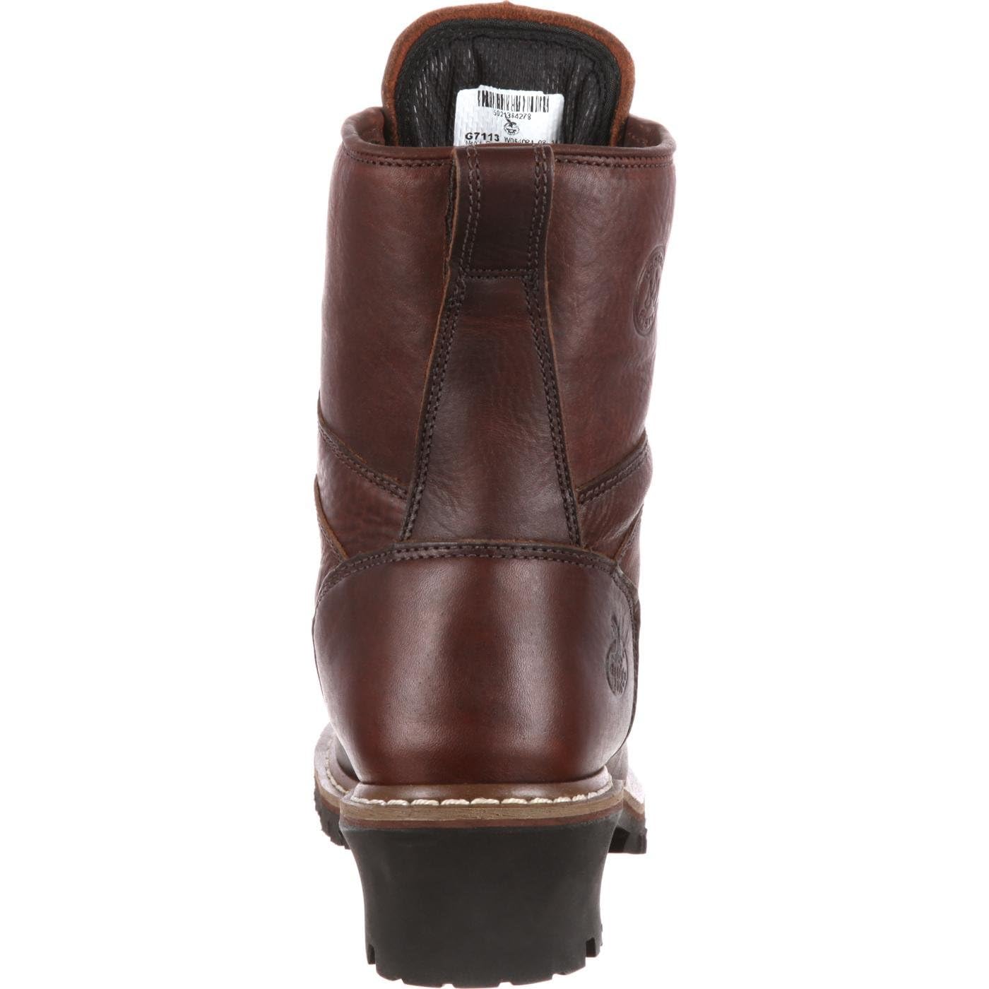 Georgia Boot Men's Waterproof Logger Work Boots - Steel Toe, Slip Resistant, Insulated for Construction, Hiking & Outdoor Work