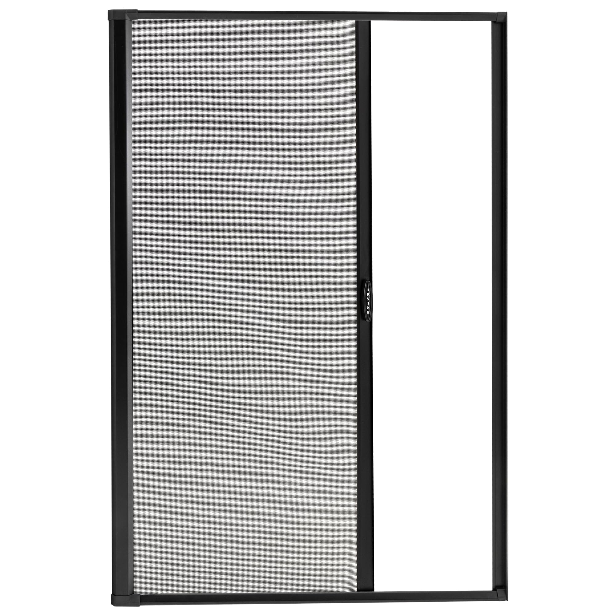 RecPro RV Retractable Rolling Shower Door Replacement - Woven Mesh with Vinyl (Black, 36