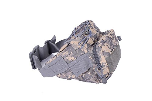SAS Tactical Fanny Pack Waist Pouch - Durable Crossbody Bag for Men & Women - Perfect for Hiking, Travel, Gym & Everyday Carry (Black)