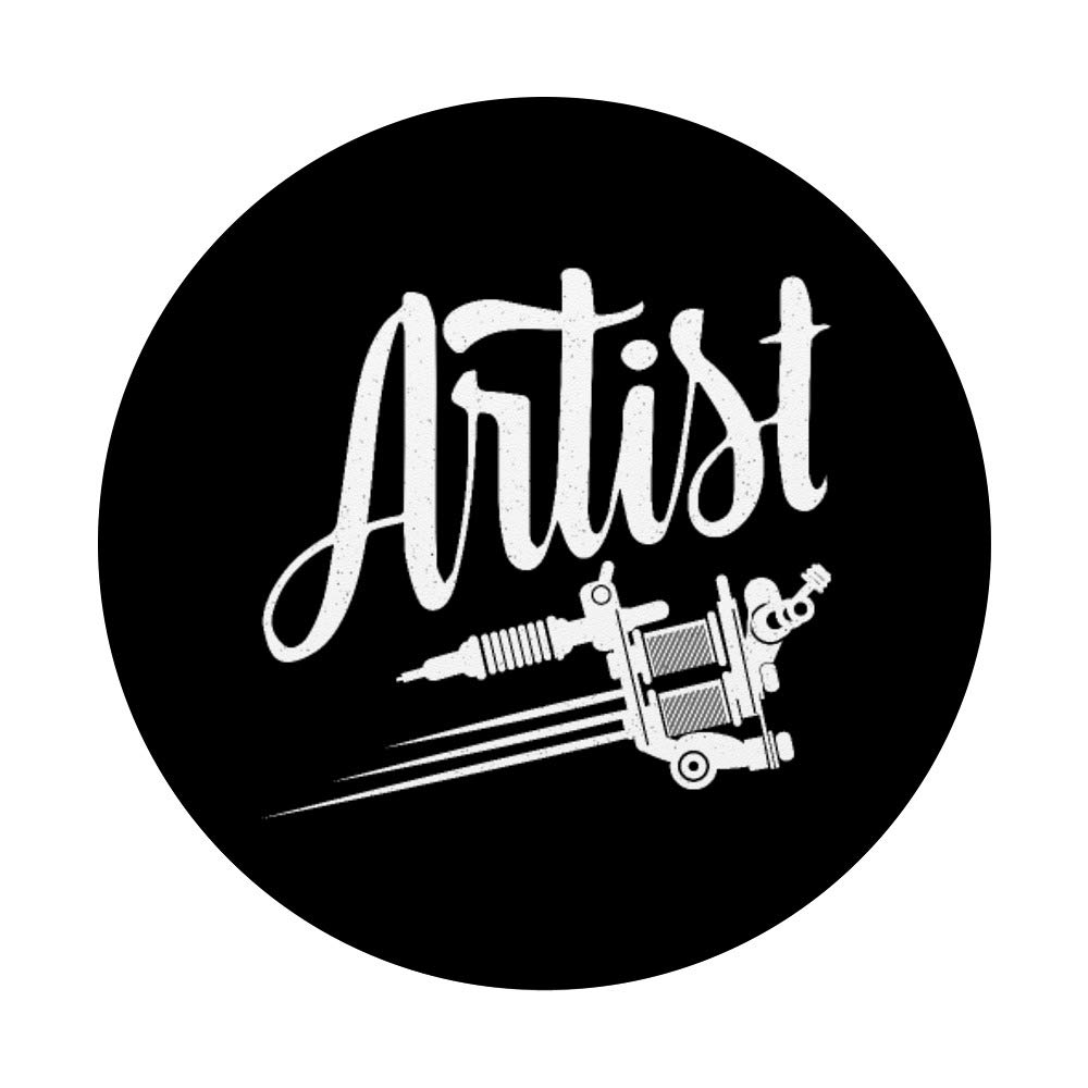 Professional Tattoo Artist Tattoo Gun Design PopSockets Phone Grip & Stand - Perfect for iPhone, Samsung & Tablets | Great for Artists, Tattoo Lovers & Creative Professionals