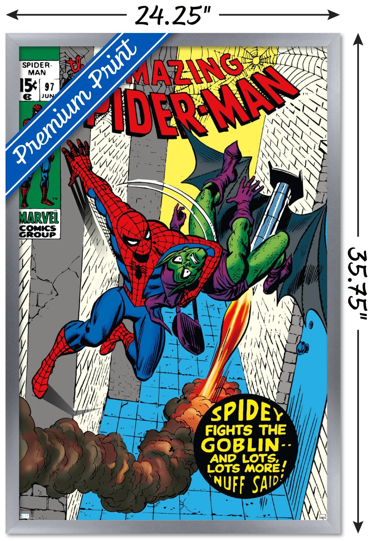 Trends International Marvel Comics Green Goblin - The Amazing Spider-Man #97 Wall Poster, 34