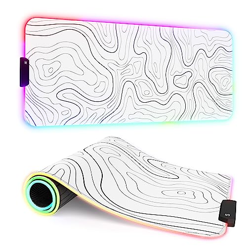 Topographic Contour White