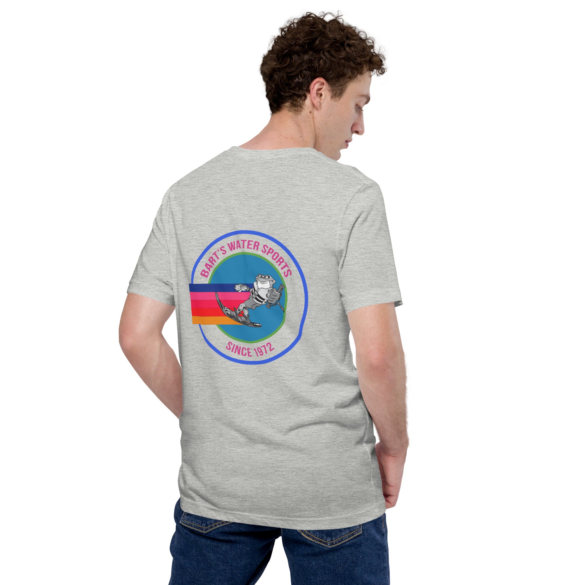 Frog Slalom Ski Unisex T-Shirt - Bart's Water Sports - Perfect for Wakeboarding, Waterskiing & Lake Adventures