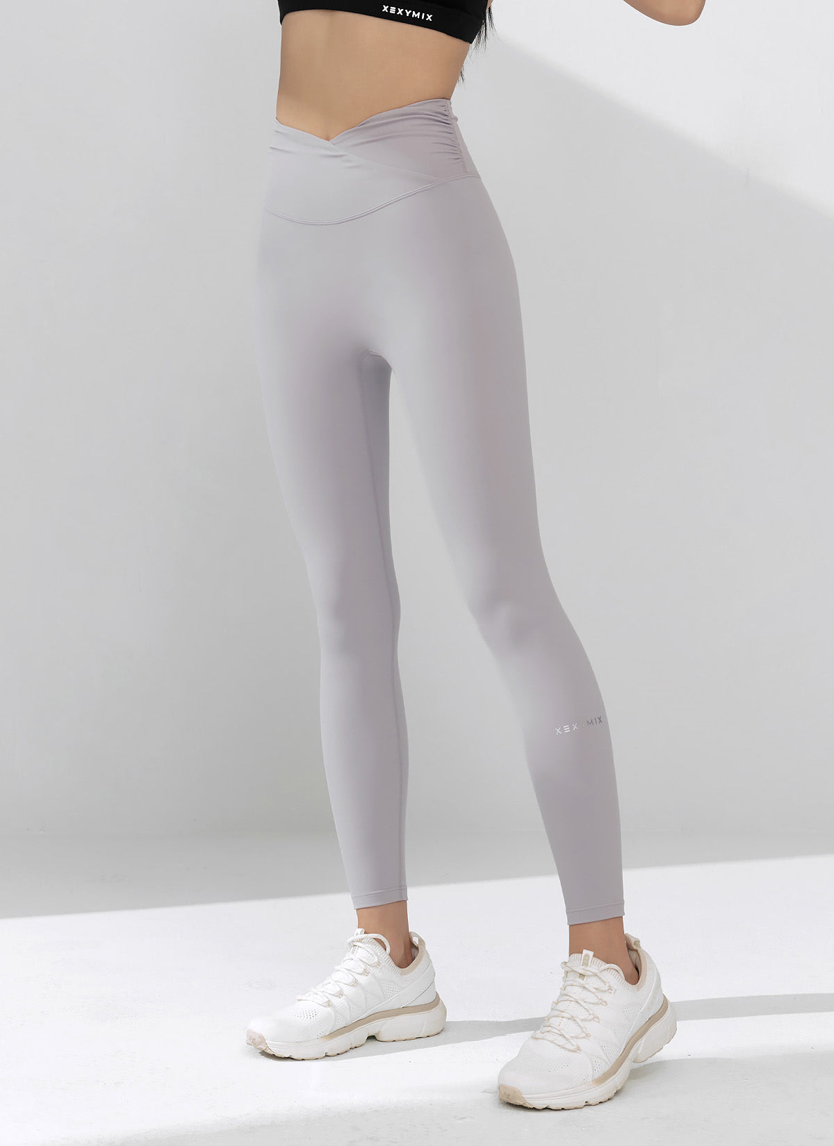 Black Label Power Rise Shirring Leggings - High Waist Tummy Control Workout Yoga Pants for Women | Perfect for Gym, Running & Everyday Wear