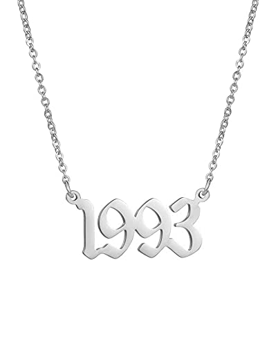 Year Necklace Silver-1993