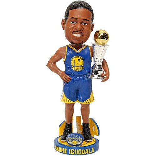 Andre Iguodala Golden State Warriors NBA Champions MVP 2015 Bobblehead - Collectible Basketball Figurine for Fans, Sports Memorabilia, Office & Home Decor