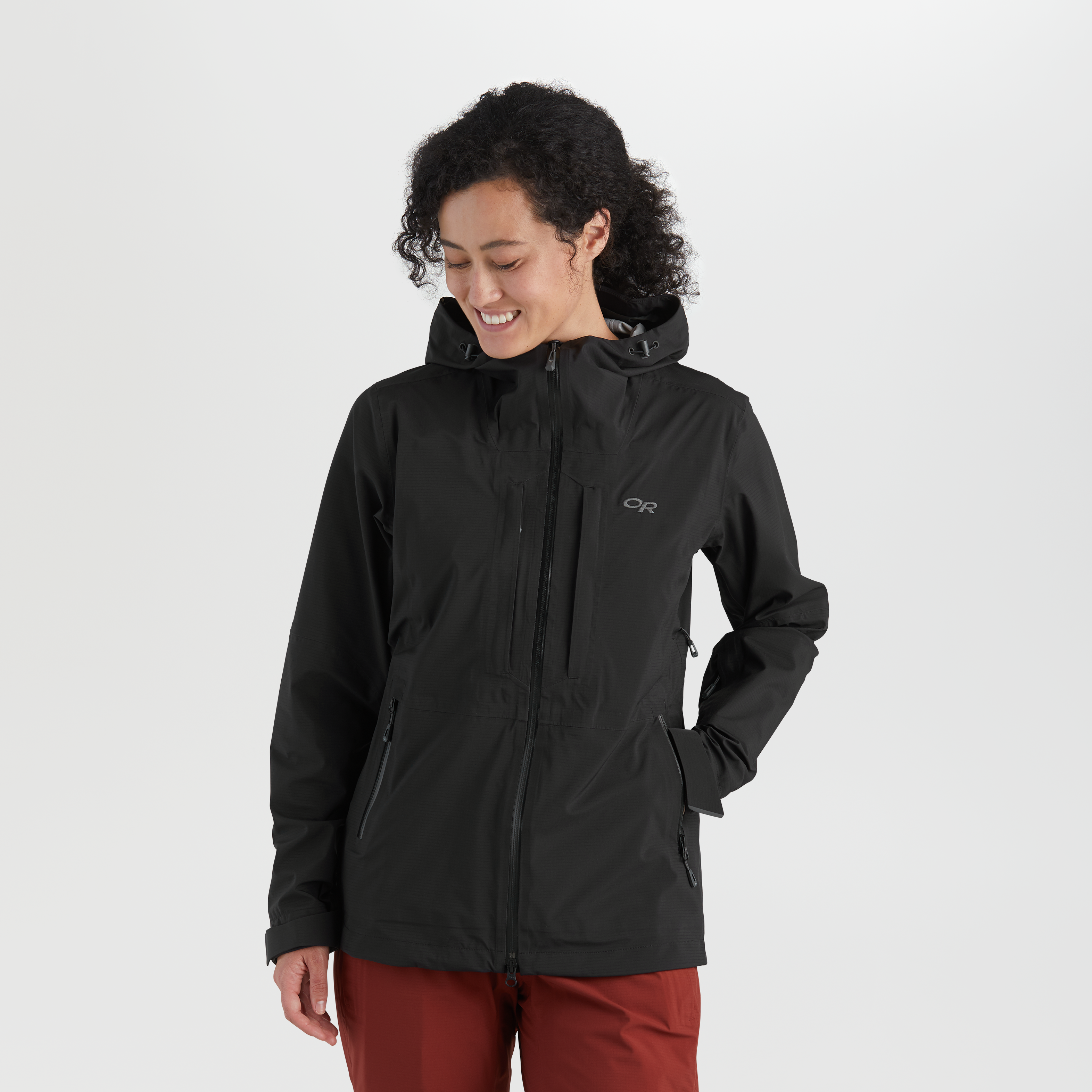 Women's Lightweight Waterproof Carbide Jacket - Windproof Winter Coat for Hiking, Running & Outdoor Activities