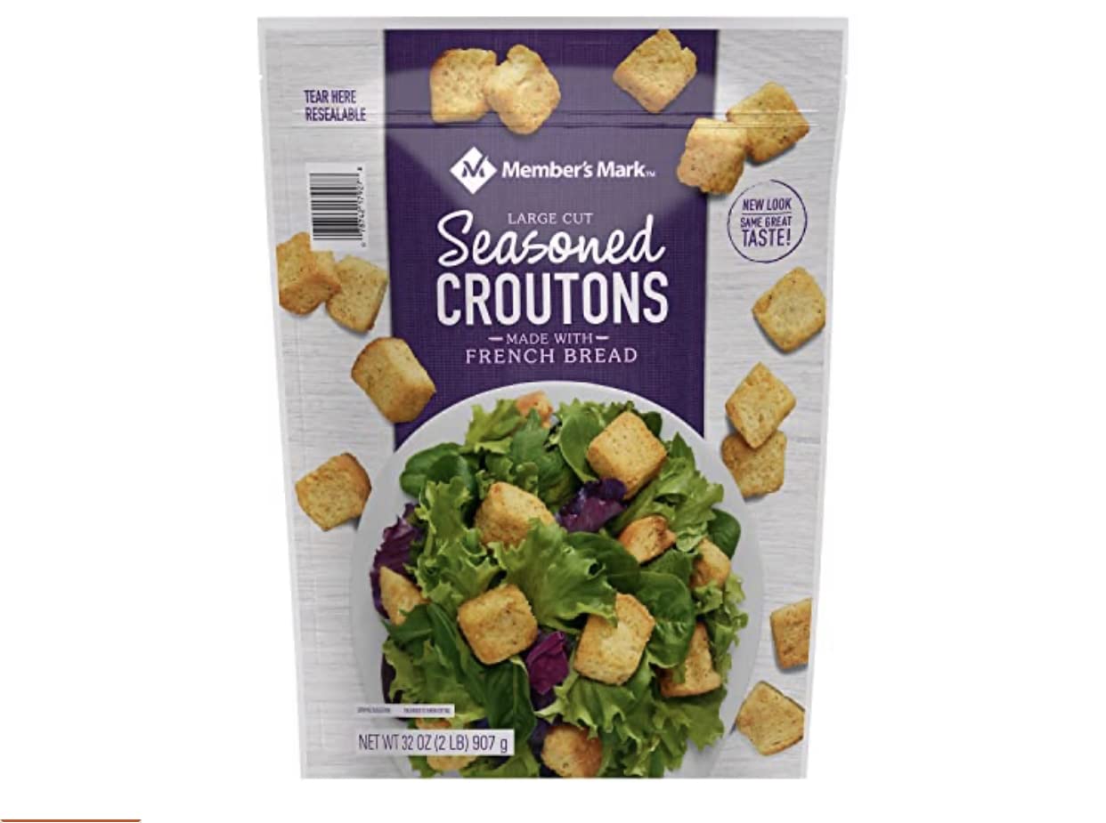 Premium PMB Seasoned Croutons - Large Cut French Bread Style (32 oz) | Perfect for Salads, Soups & Stuffing | Gluten-Free & Vegan Friendly