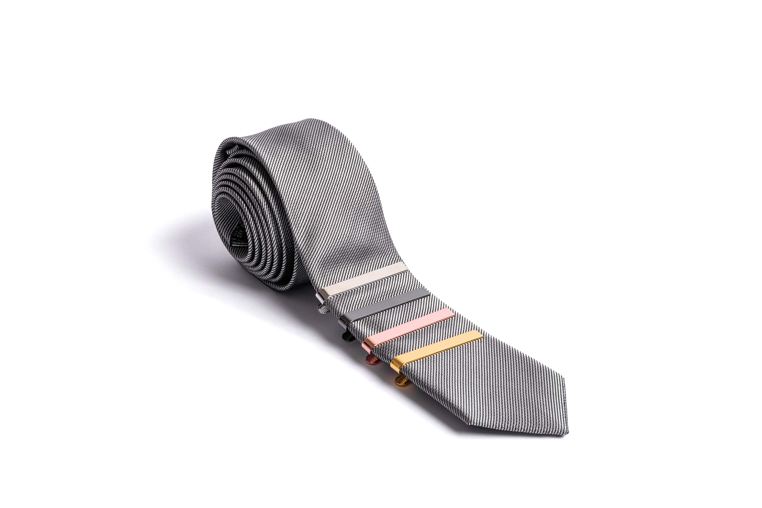 Classic Gold Tie Clip for Men - 2 Inch Slim Tie Bar with Gift Box - Perfect for Weddings, Business Meetings & Formal Events