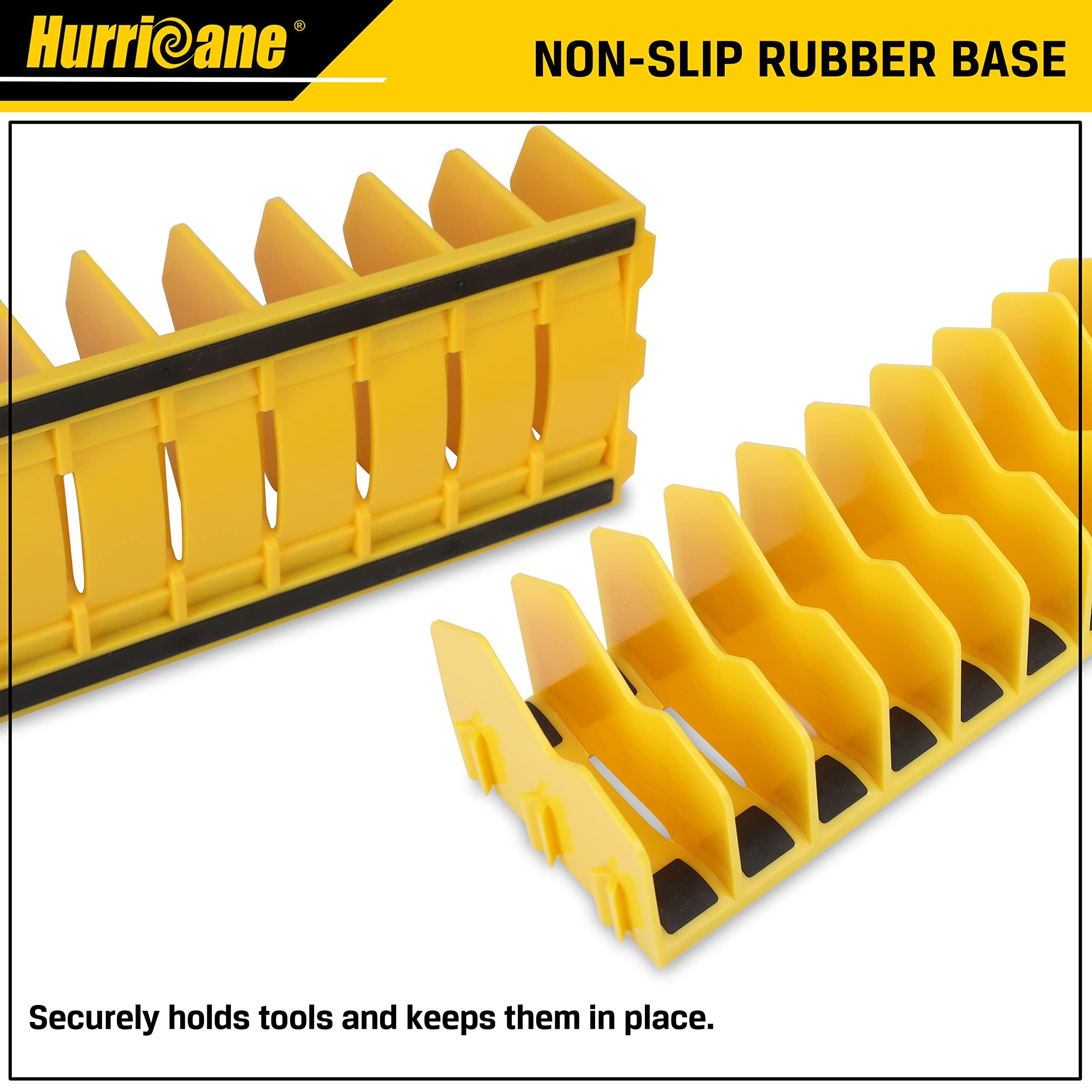 10-Slot Pliers and Cutters Organizer Rack with Non-Slip Rubber Base - Heavy Duty Tool Storage for Drawers & Toolboxes - Extendable Design Fits 3