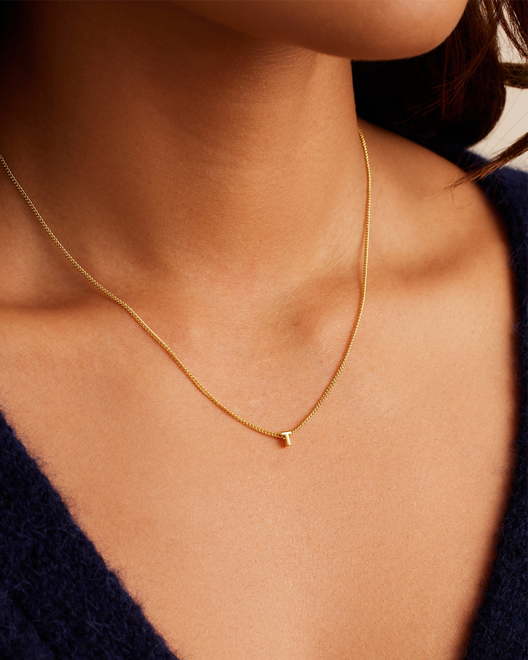 Wilder Mini Alphabet Necklace - Personalized Initial Pendant Jewelry for Women | Perfect Gift for Birthday, Anniversary & Everyday Wear