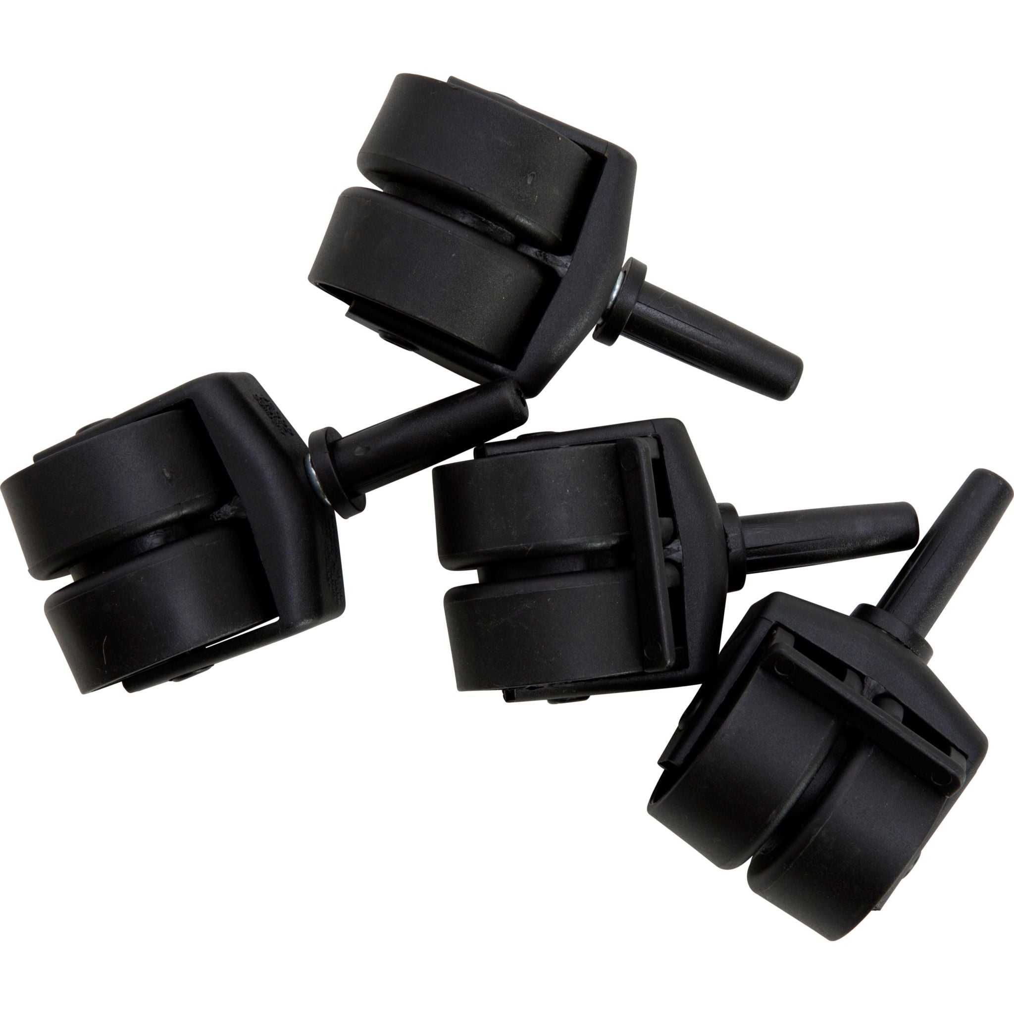 4 Pack Heavy Duty Swivel Casters with Brakes - Universal Wheel Replacement for Furniture, Carts, and Workbenches - Smooth Rolling & Durable for Home, Office, and Workshop Use