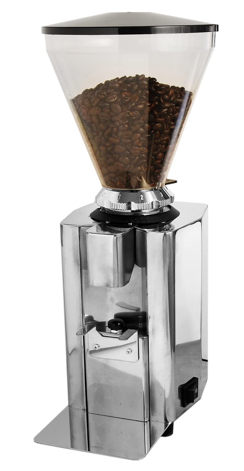 Obel 902MP Commercial Coffee Grinder - 50mm Flat Burrs, 30+ Grind Settings, Stainless Steel - Perfect for Espresso, French Press & Pour Over Coffee in Cafes & Restaurants