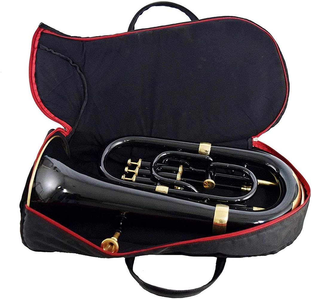 Nasir Ali Bb Euphonium Black 4 Valve - Professional Brass Instrument for Band, Orchestra & Solo Performances