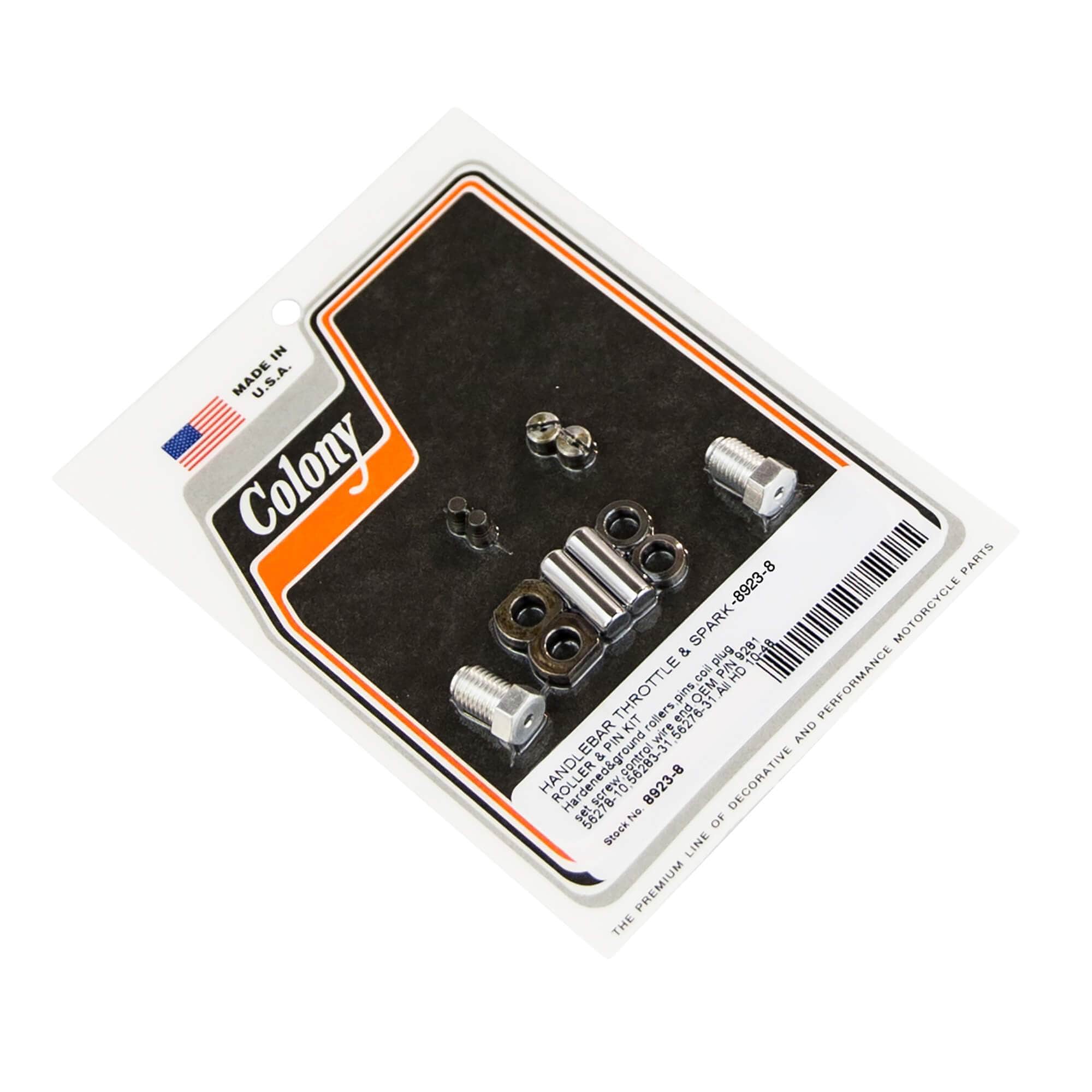8 Handlebar Throttle Spark Roller & Pin Kit for 1910-1948 Harley Davidson Motorcycles - Vintage Bike Restoration Parts for Classic Harley Repair & Maintenance