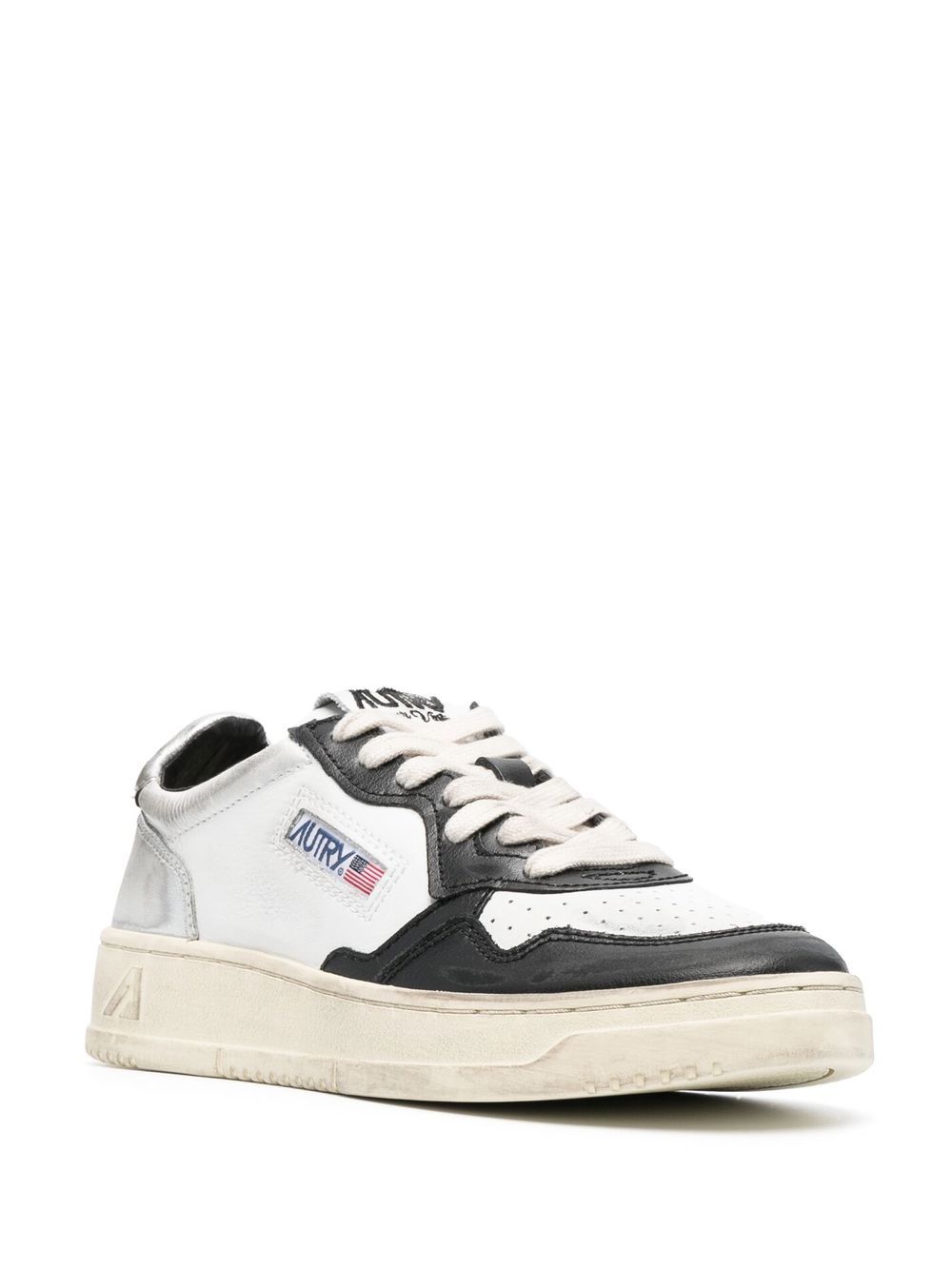 AUTRY Silver Sneakers for Women & Men - Comfortable Retro Running Shoes for Casual Wear, Walking, and Gym Workouts