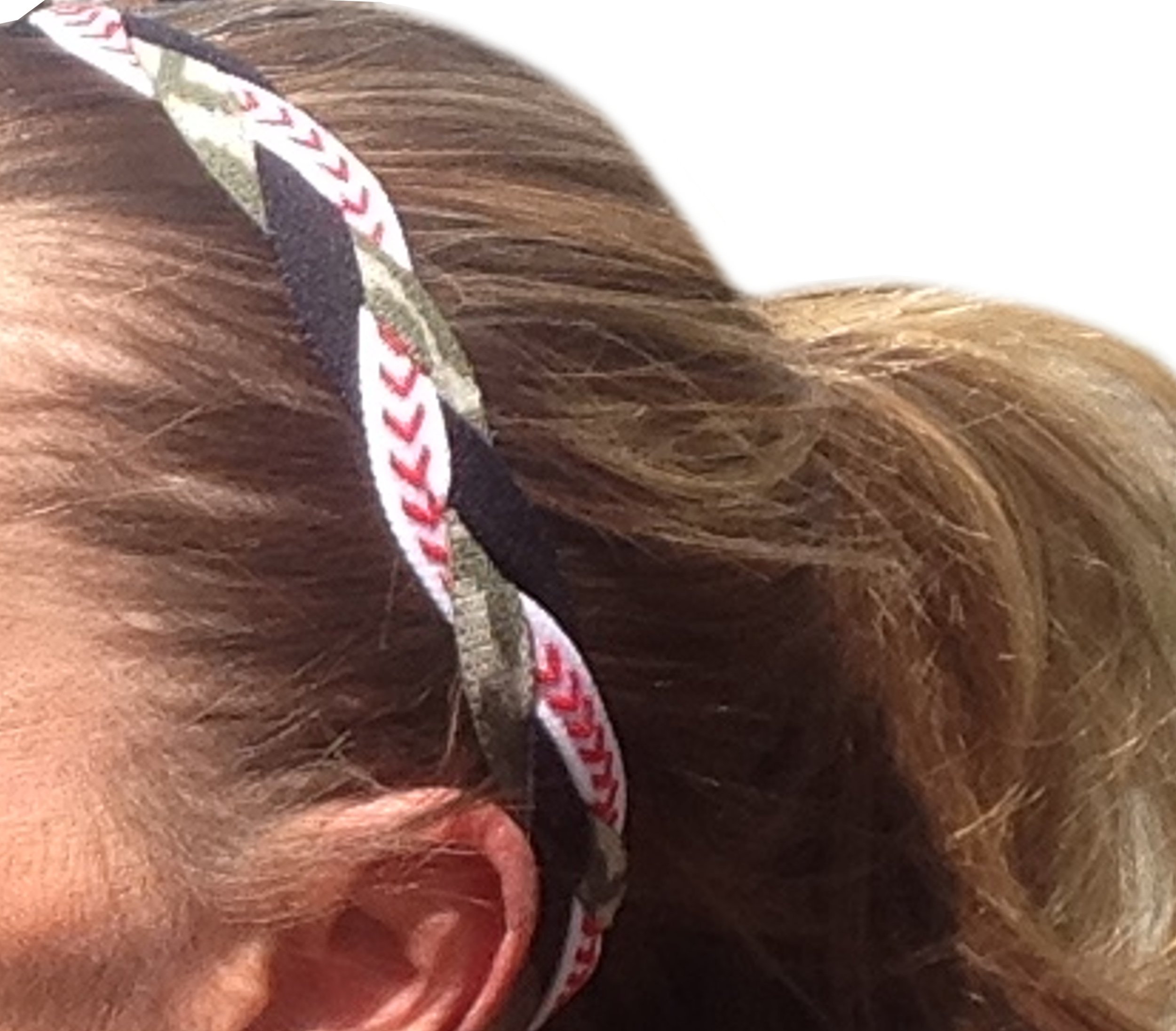 No Slip Grip Sports Headband - Triple Braided Nylon Athletic Headband for Women & Men - Perfect for Running, Yoga, Workouts & Active Lifestyles