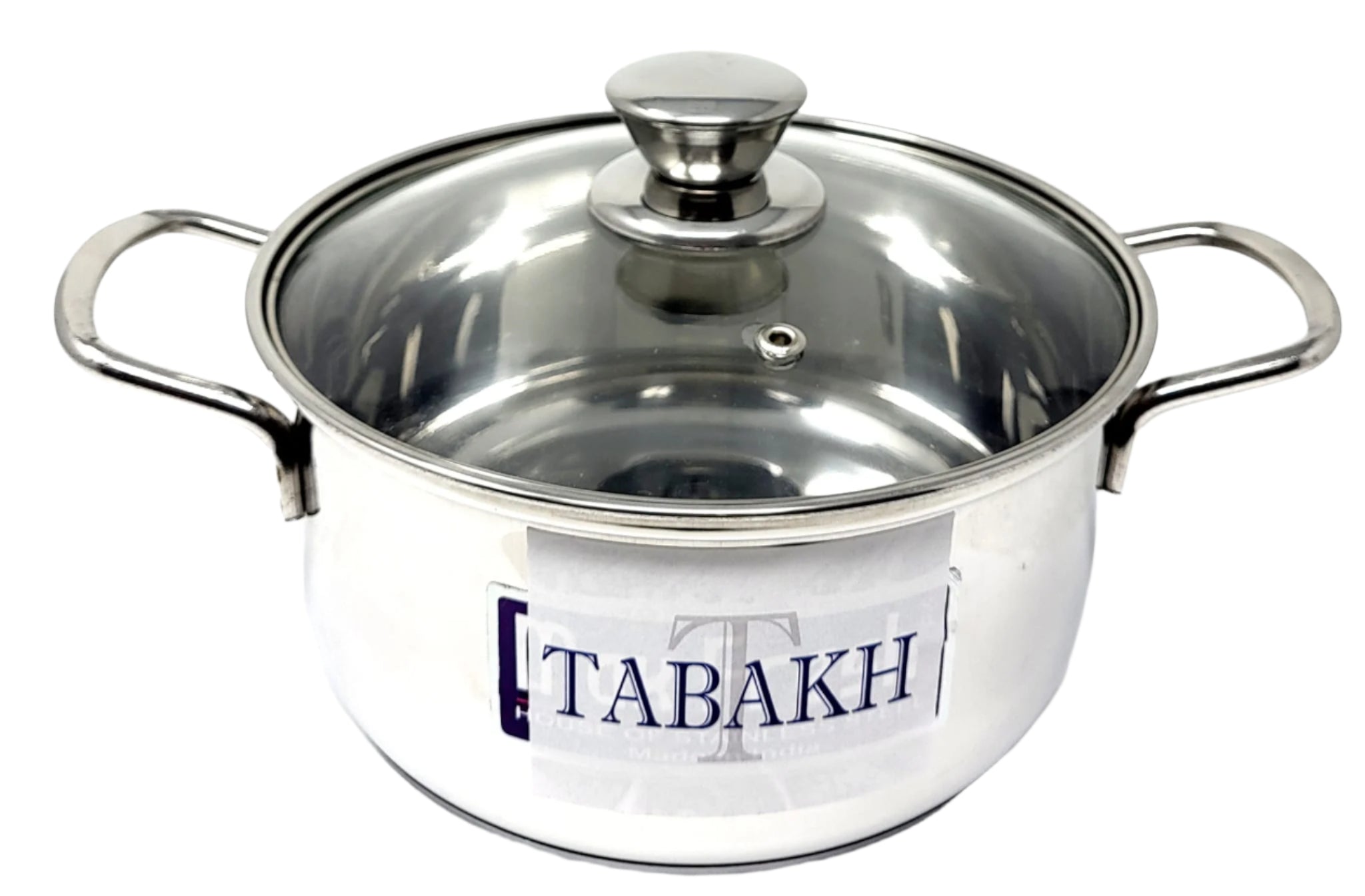 Premium 16cm Stainless Steel Casserole Pot with Tempered Glass Lid - Oven Safe, Even Heat Distribution for Soups, Stews & Baking | Perfect for Home Cooking & Professional Kitchens
