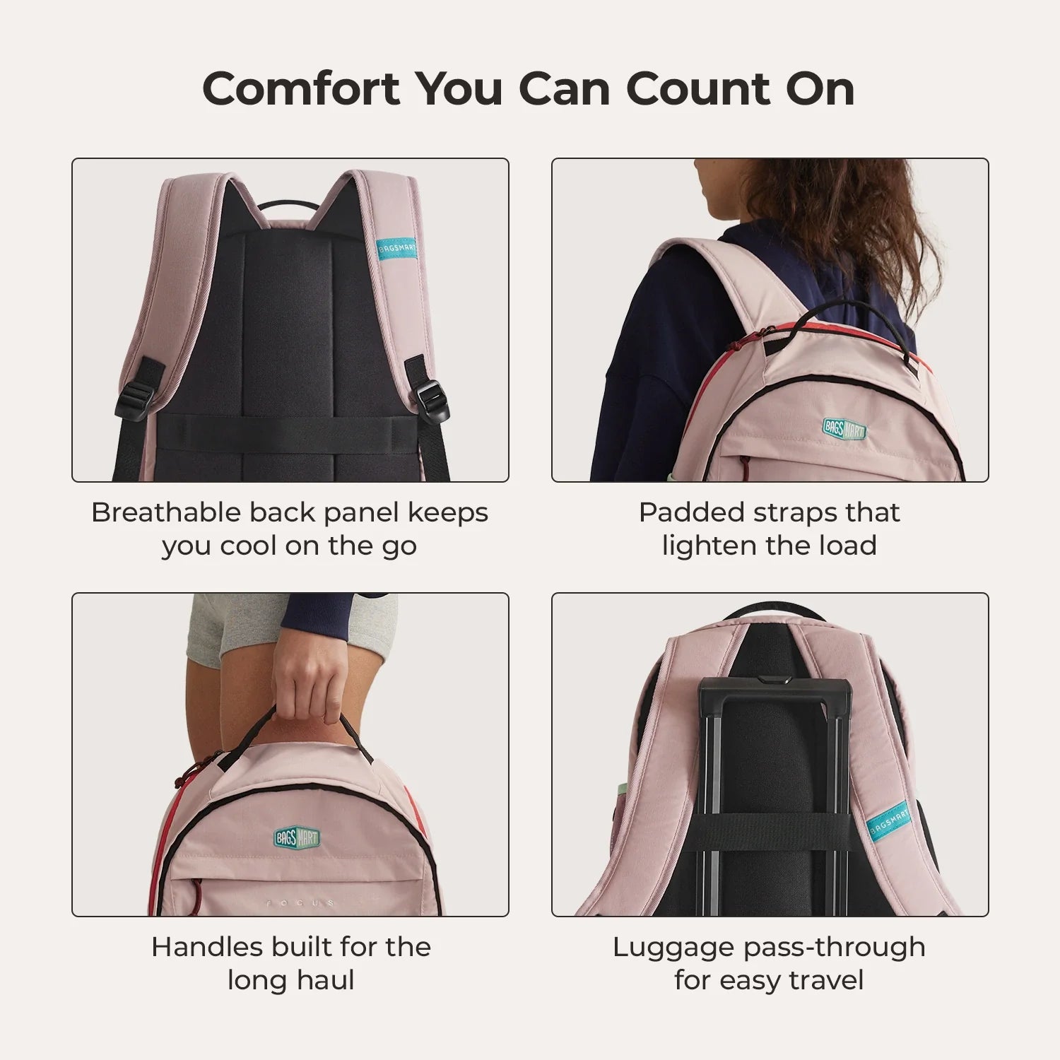 15.6 Inch Laptop Backpack for Men & Women - Waterproof Travel Backpack with USB Charging Port - Perfect for Work, School, and Business Trips