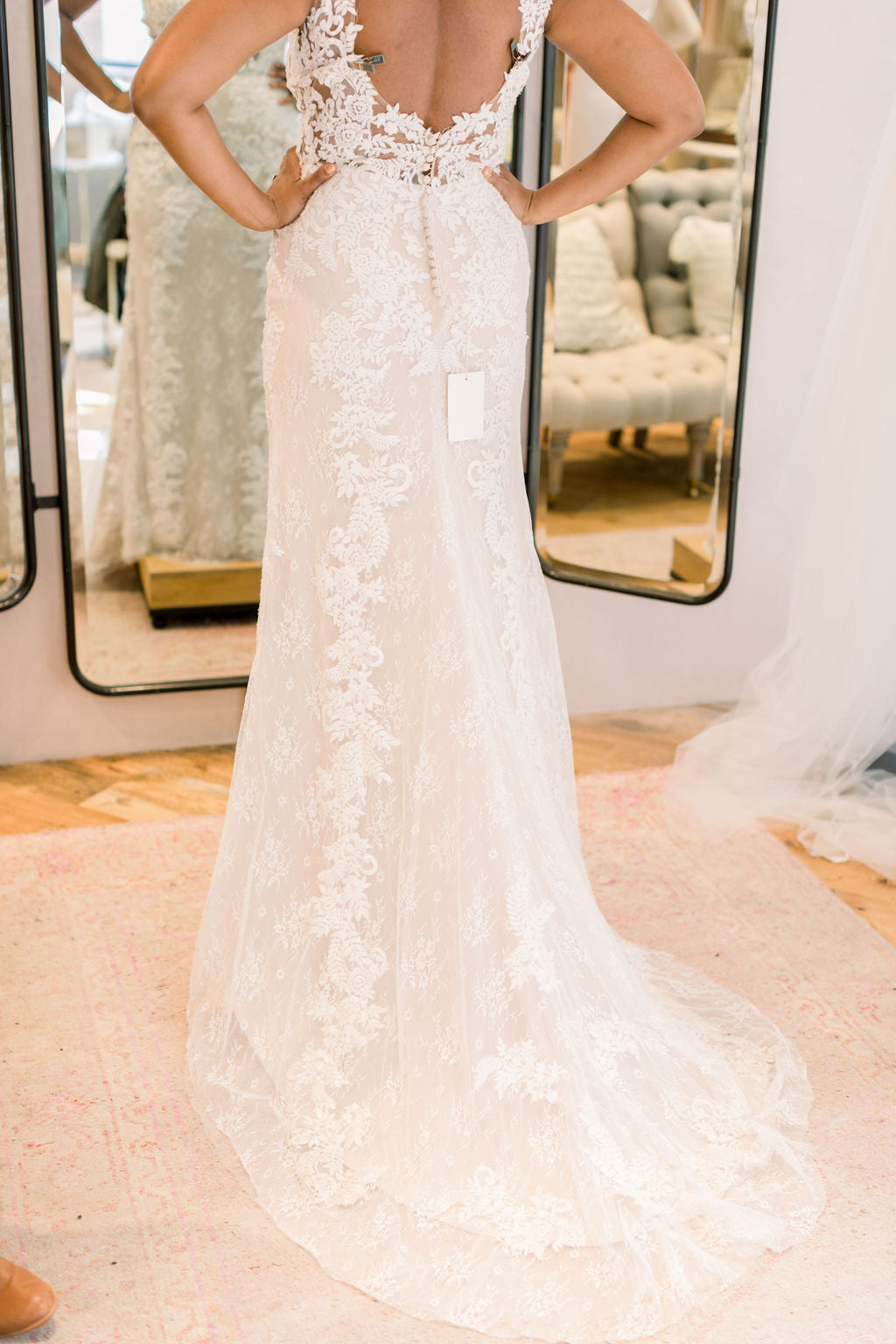 BHLDN Whispers & Echoes Milano Wedding Gown - Elegant Lace Bridal Dress for Romantic Ceremonies & Evening Receptions