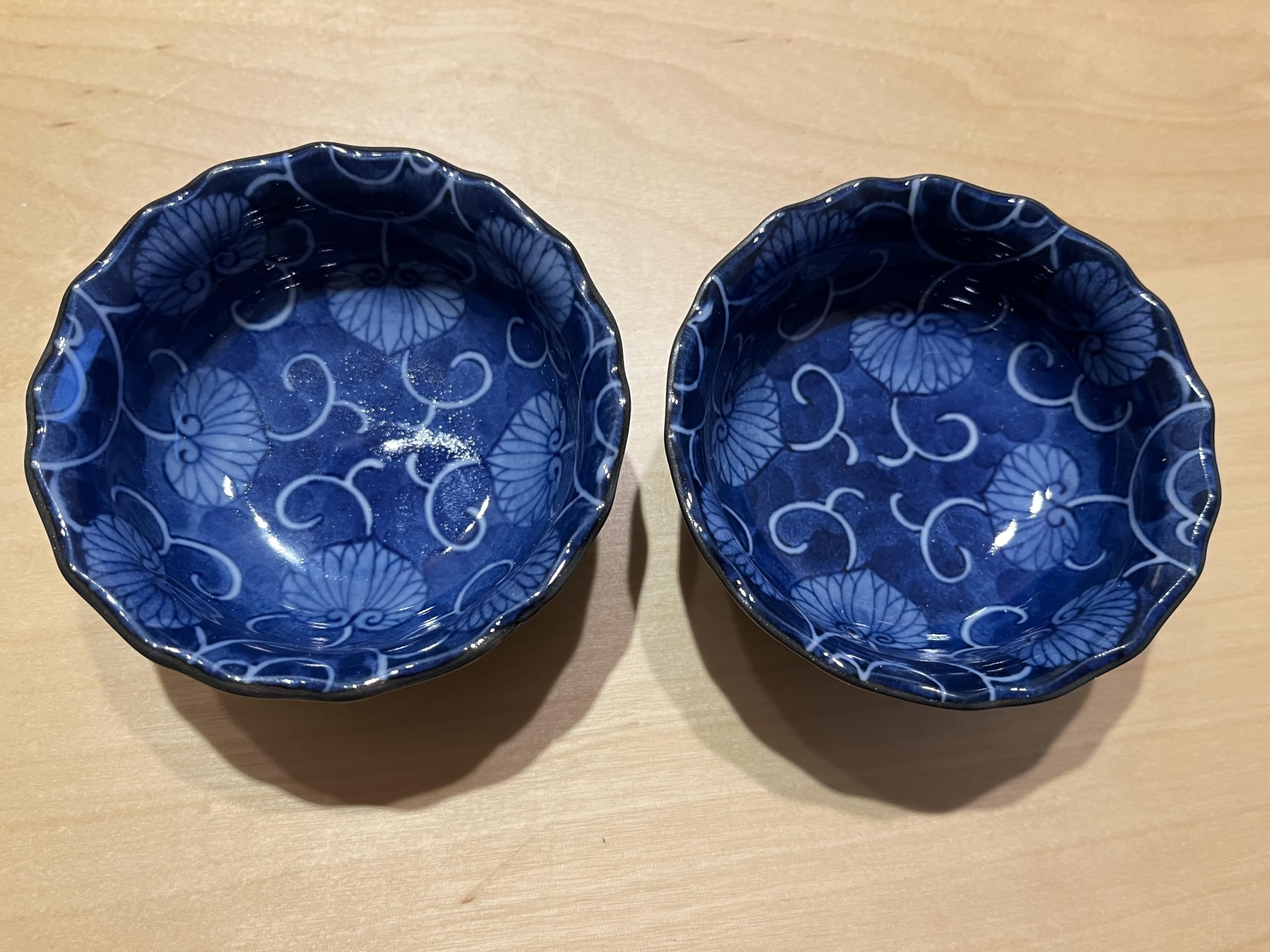 2-Piece Japanese Porcelain Soy Sauce Dishes - Small Dipping Bowls for Sushi, Dumplings & Asian Cuisine - Handcrafted in Japan