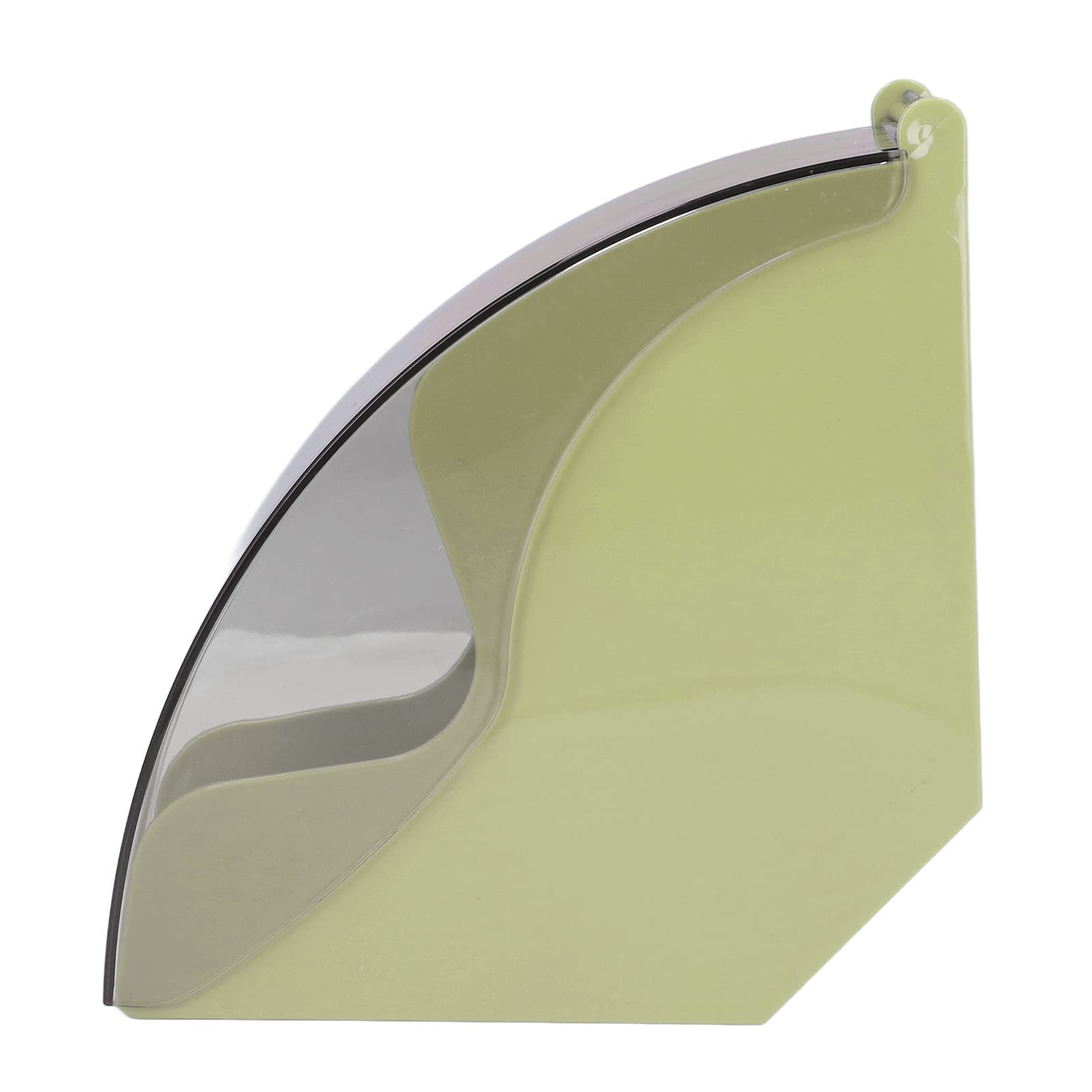 Acrylic Coffee Filter Paper Holder - Rotating Stand for Storage, Dustproof & Space-Saving - Perfect for Home, Office, or Coffee Shop Use (Green Plastic)
